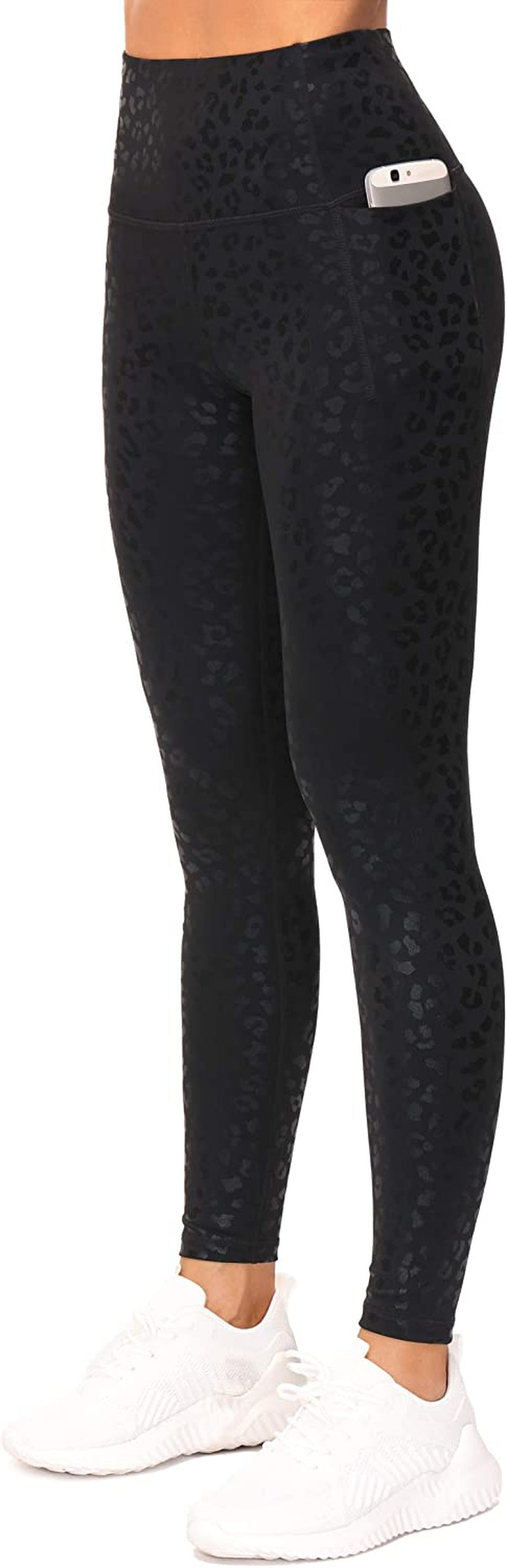Tummy Control Workout Leggings with Pockets High Waist Athletic Yoga Pants for Women Running, Hiking