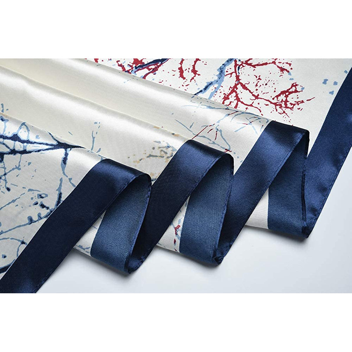35 X 35 Women Square Silk like Hair Scarf Head Sleeping Wrap Satin Headscarf