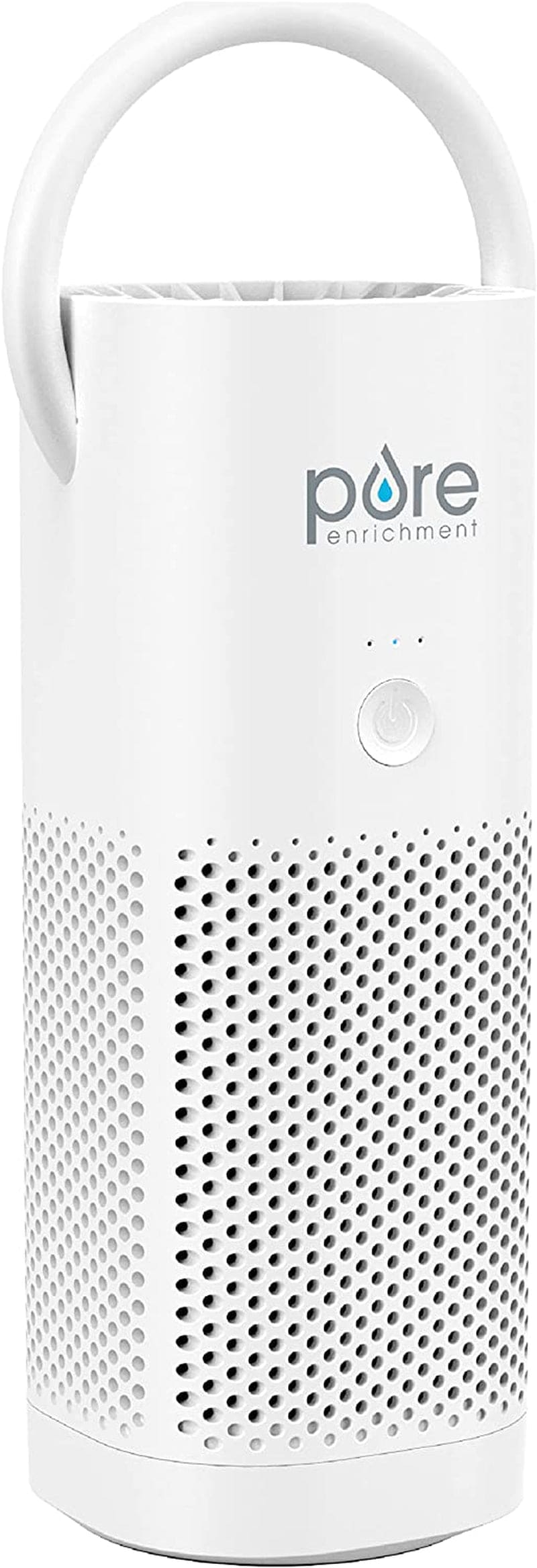 ® Purezone™ Mini Portable Air Purifier - Cordless True HEPA Filter Cleans Air & Eliminates 99.97% of Dust, Odors, & Allergens Close to You - Cars, School, & Office (White)
