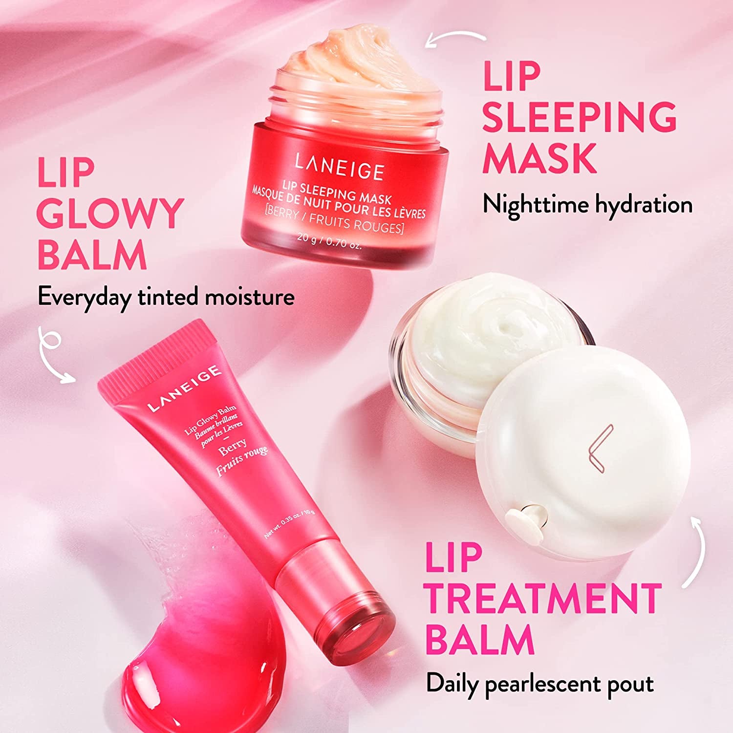 Lip Glowy Balm: Hydrate, Glossy, Lightweight, Moisturize & Tint with Shea Butter