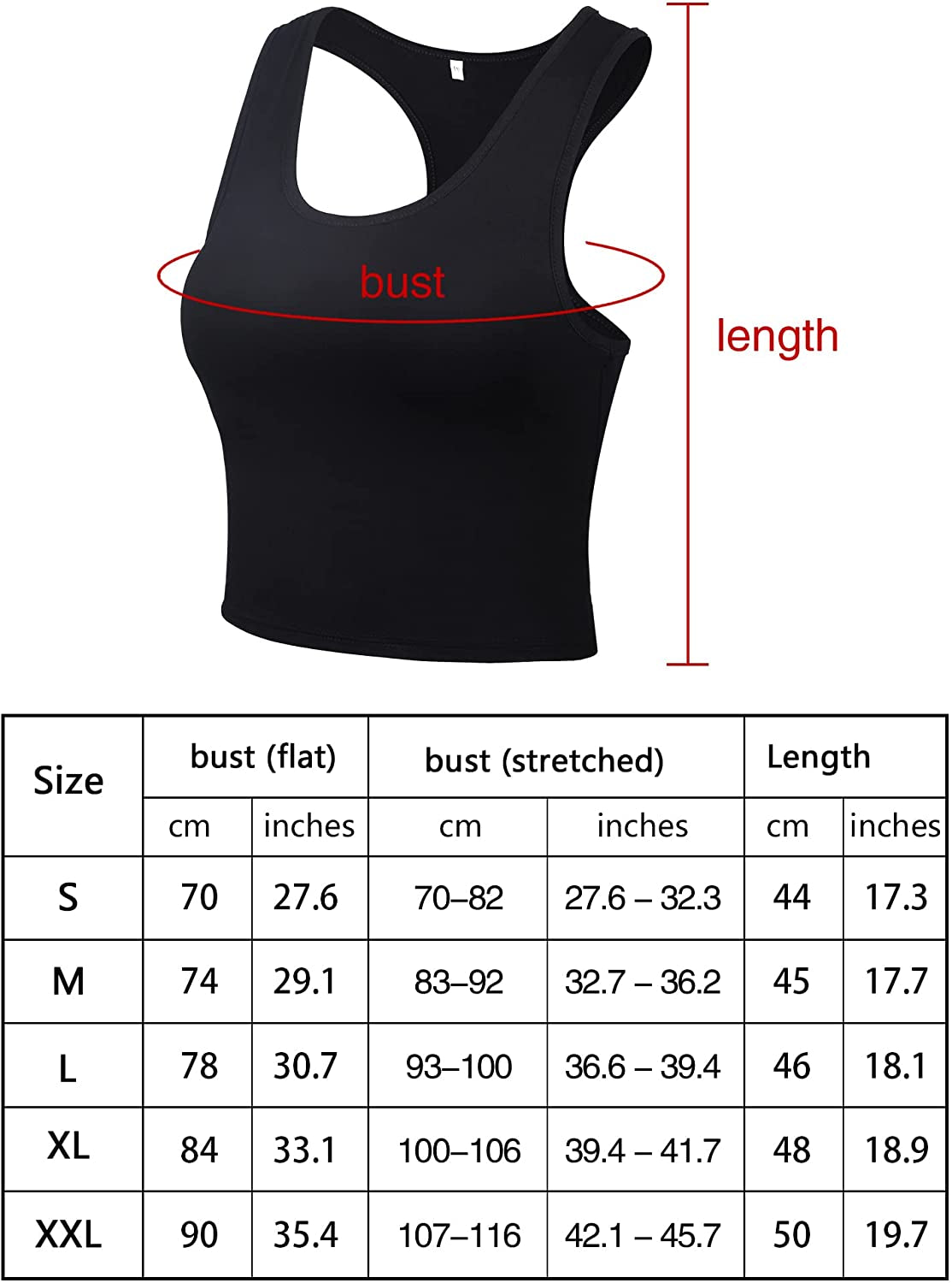 4 Pieces Basic Crop Tank Tops Sleeveless Racerback Crop Cami Top for Women