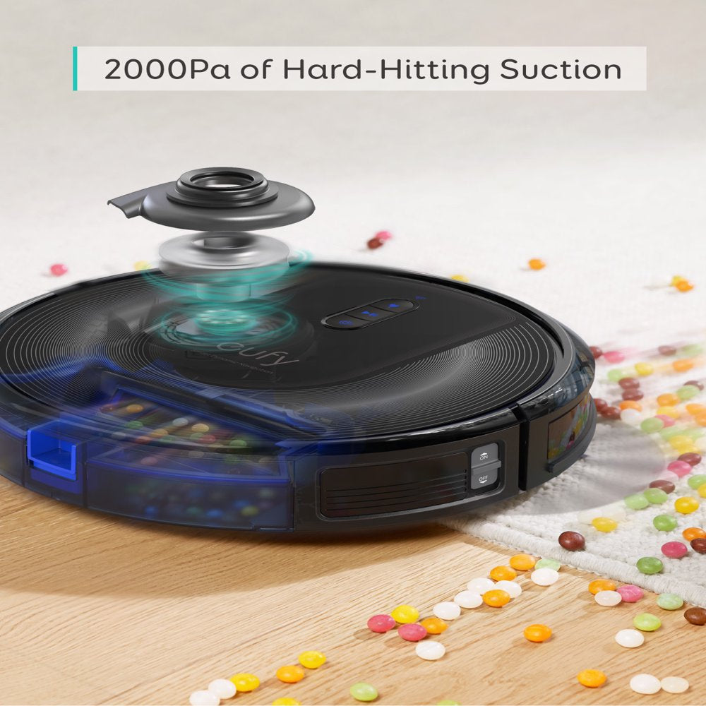 Eufy Robovac G30 Verge, Robot Vacuum with Home Mapping, 2000Pa Suction, Wi-Fi, Boundary Strips, for Carpets and Hard Floors