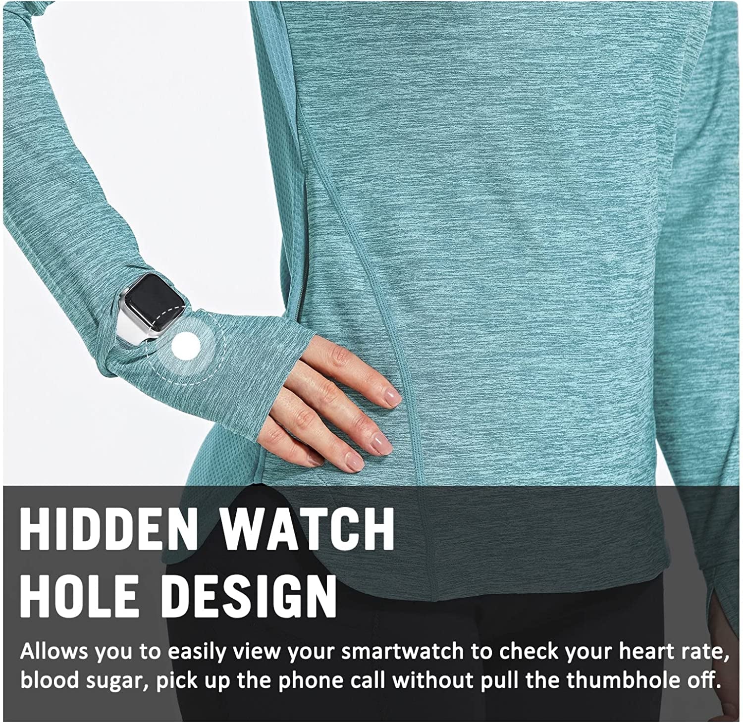 Women'S Quick Dry Shirts Long Sleeve for Running Hiking Workout UPF50+ SPF Lightweight Pullover