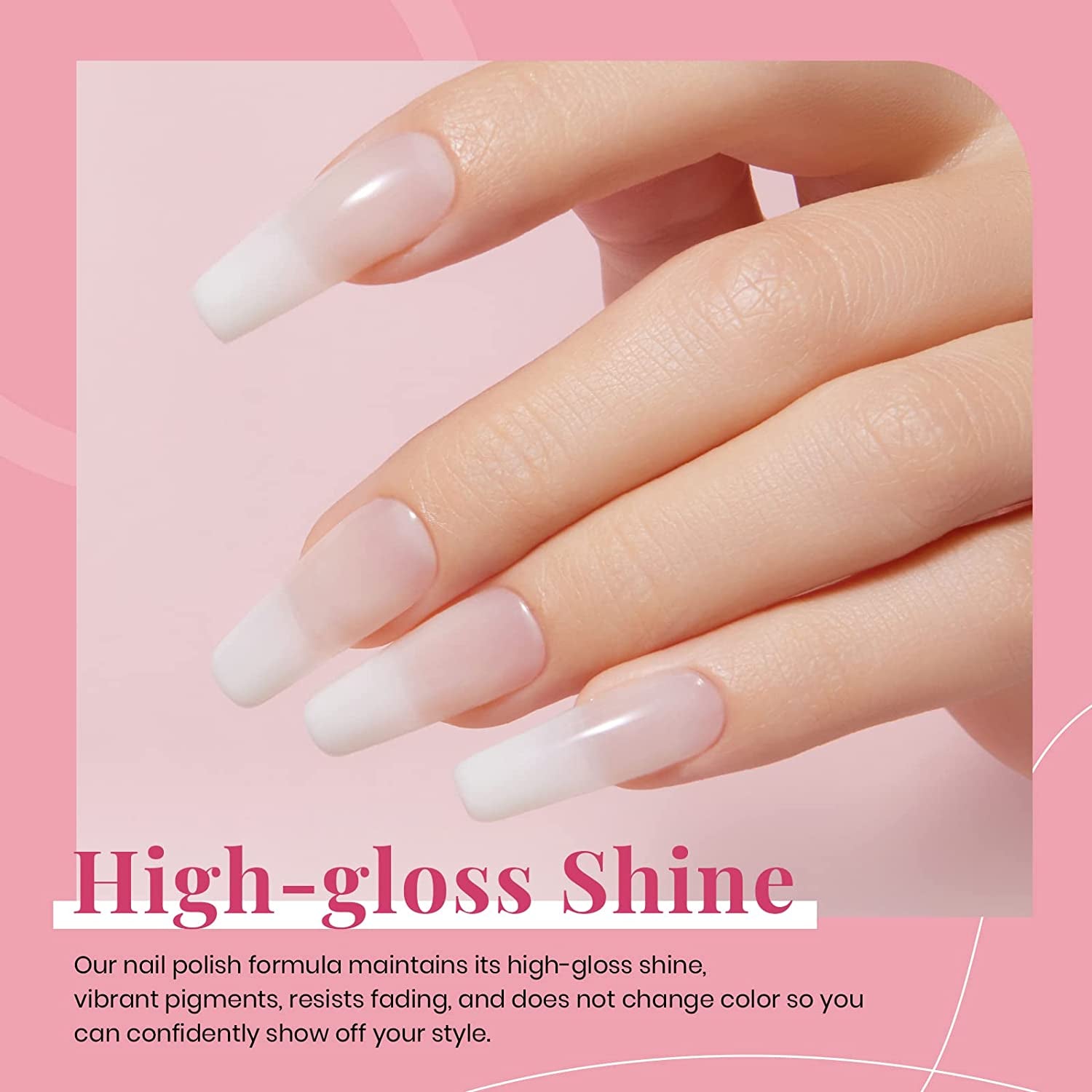 Beetles Neutral Gel Nail Polish 15Ml Milky White Jelly Gel Polish Set Nude Color Translucent Nail Gel Soak off U V LED Nail Lamp Jelly Sheer Gel Polish Nail Art Gel 0.5Oz
