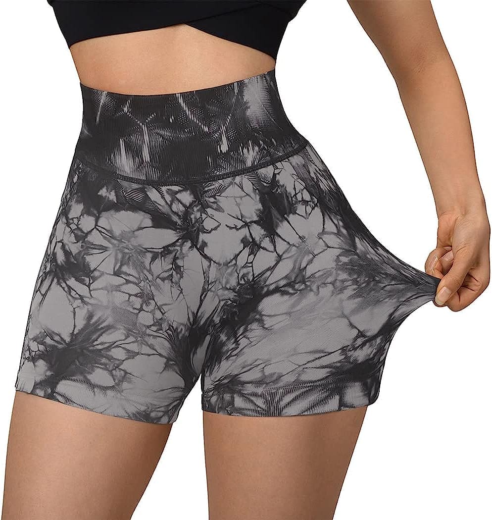 Women Seamless Booty Shorts Butt Lifting High Waisted Workout Shorts