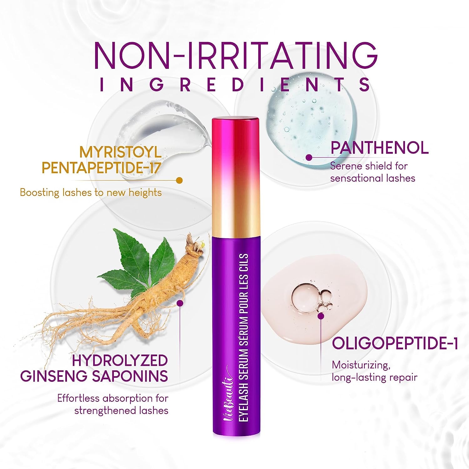 Premium Eyelash Serum by , Lash Boosting Serum for Longer, Fuller Thicker Looking Lashes (3ML), (Packaging May Vary)