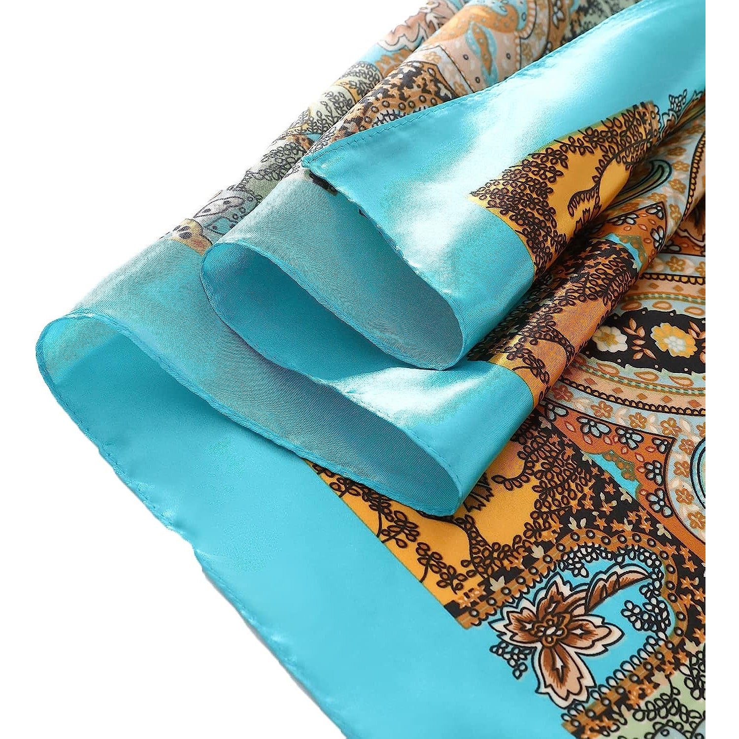 Women'S 35" Satin Square Silk like Hair Scarves and Wraps-Square Silk Head Scarf for Wrapping Hair and Sleeping at Night…