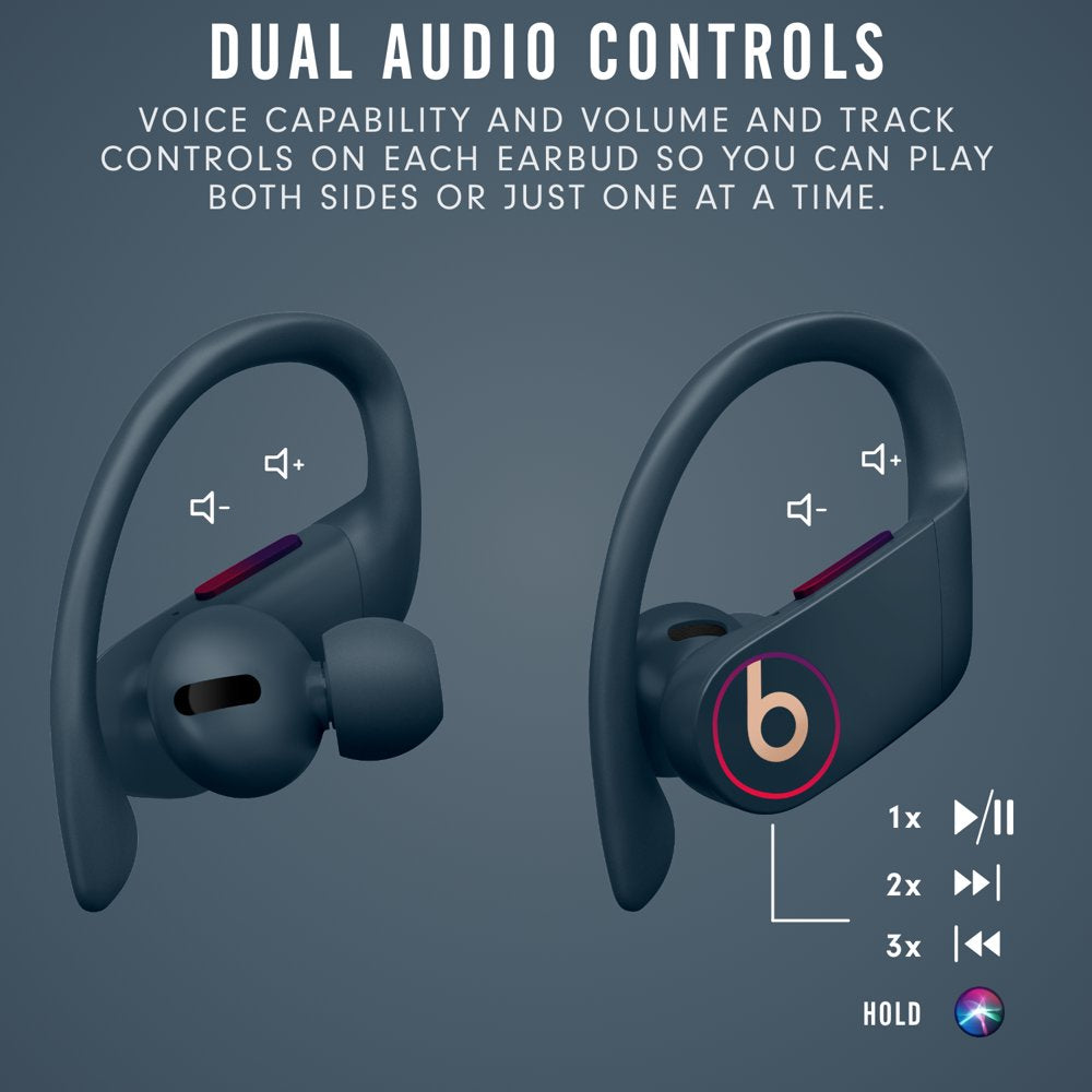 Beats by Dr. Dre Powerbeats Pro Bluetooth True Wireless Earbuds with Charging Case, Navy, MY592LL/A