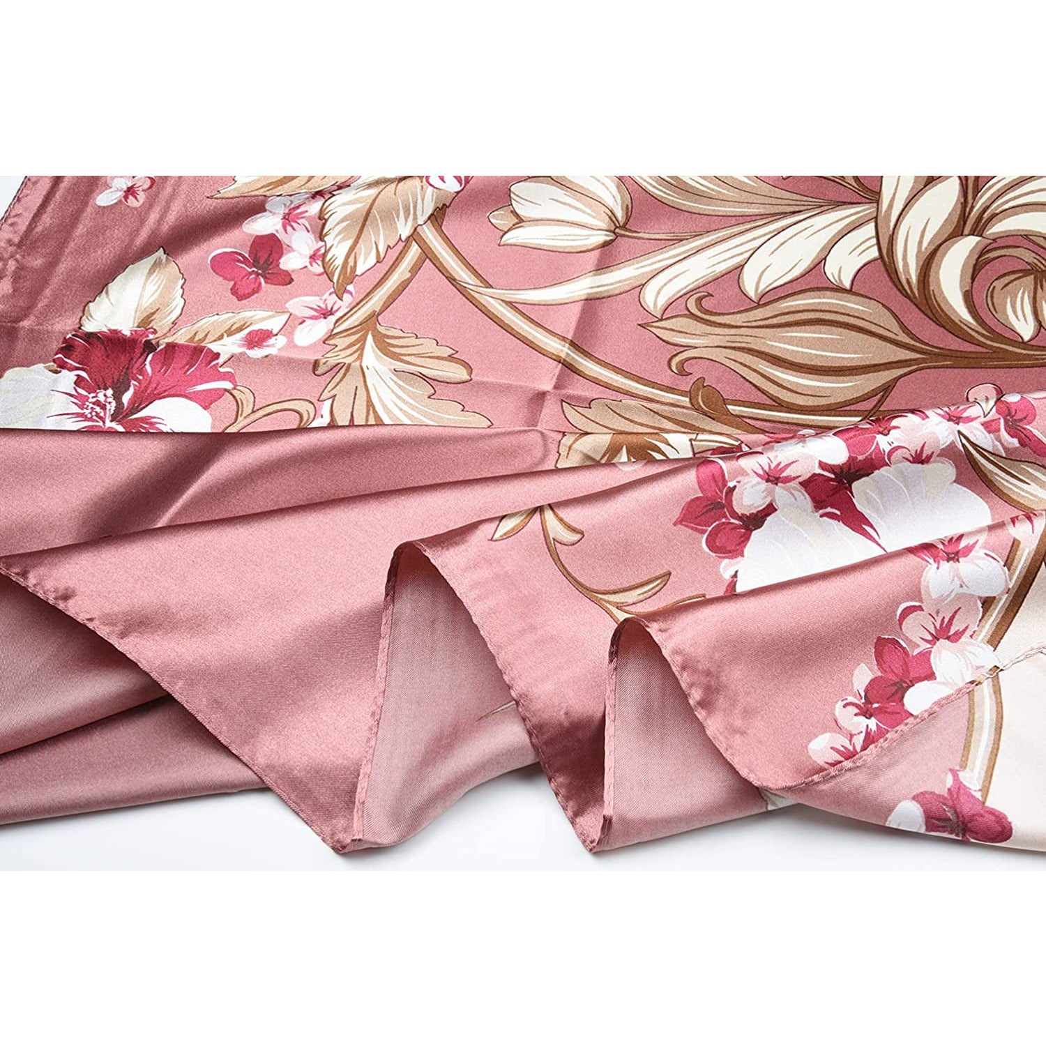 Women'S 35" Satin Square Silk like Hair Scarves and Wraps Headscarf for Sleeping