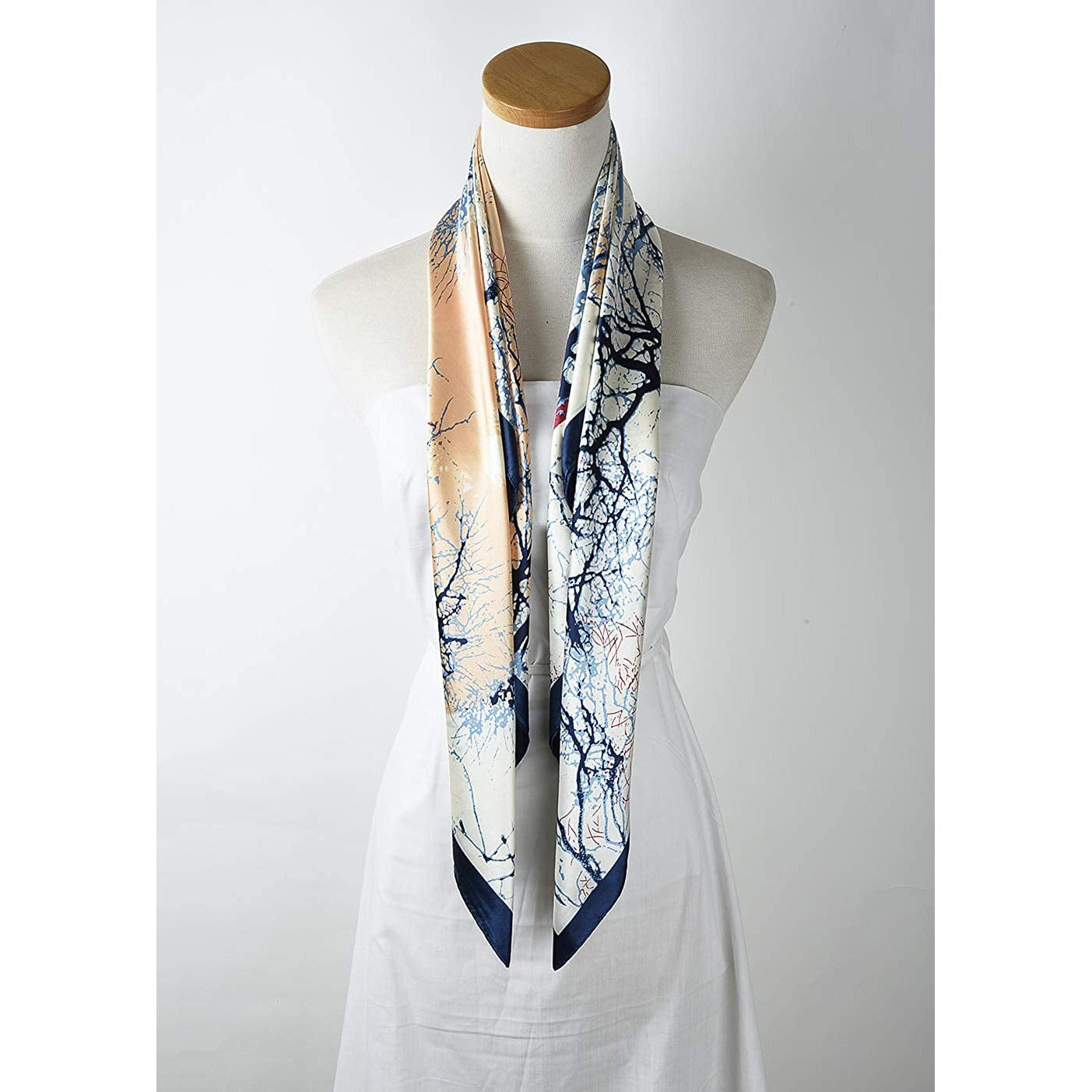 35 X 35 Women Square Silk like Hair Scarf Head Sleeping Wrap Satin Headscarf