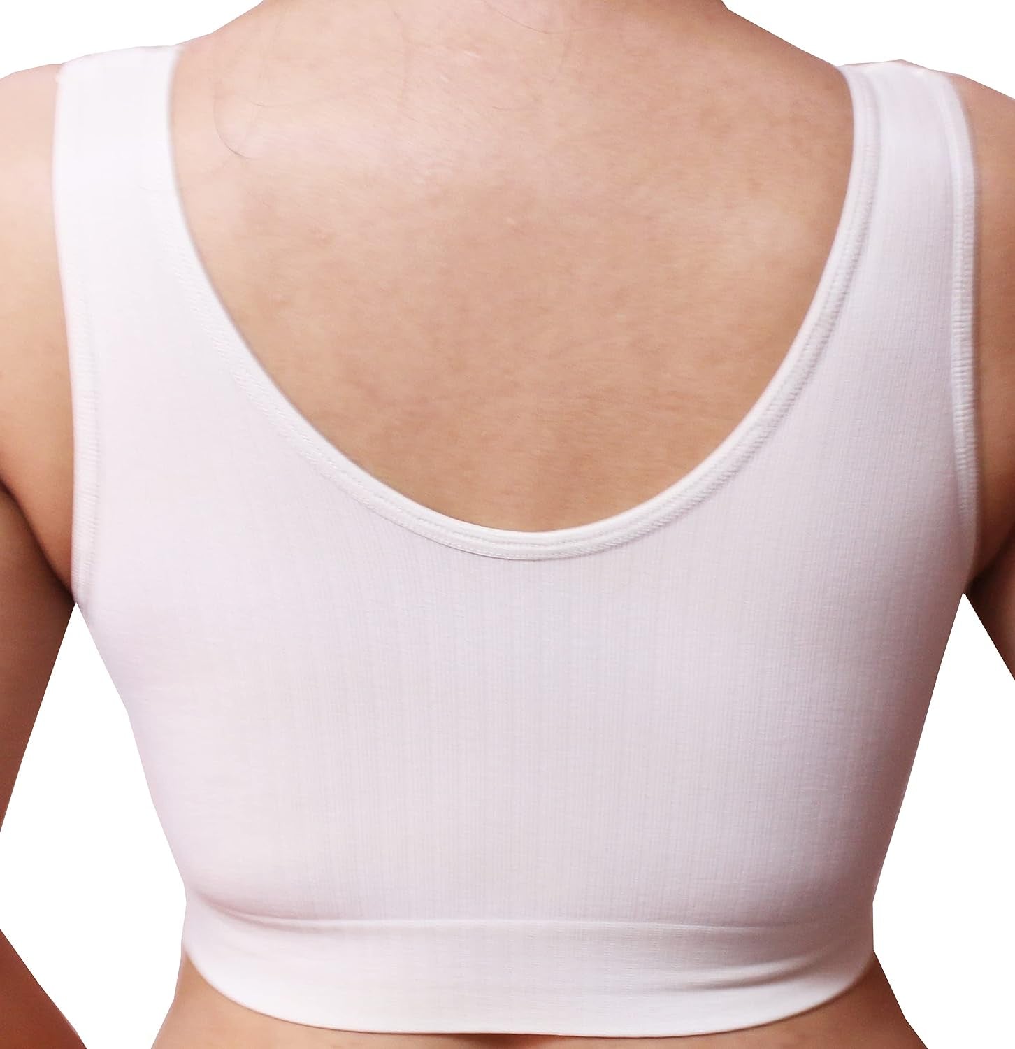 KINYAOYAO Women'S Pull on Style Seamless Comfortable Wire-Free Yoga Bra with Removable Pads