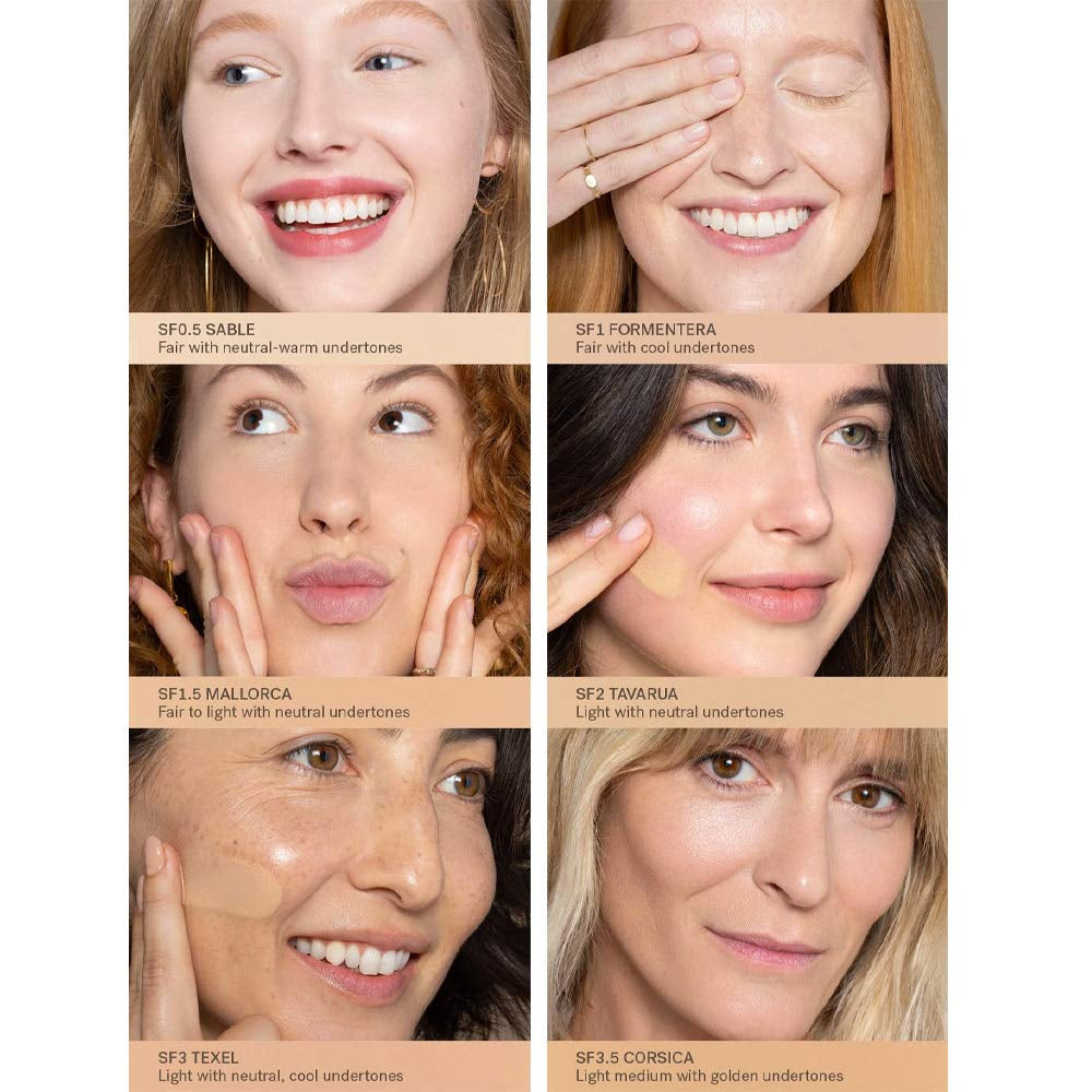 - True Skin Serum Foundation | Cruelty-Free, Vegan, Clean Beauty (Salina SF5)