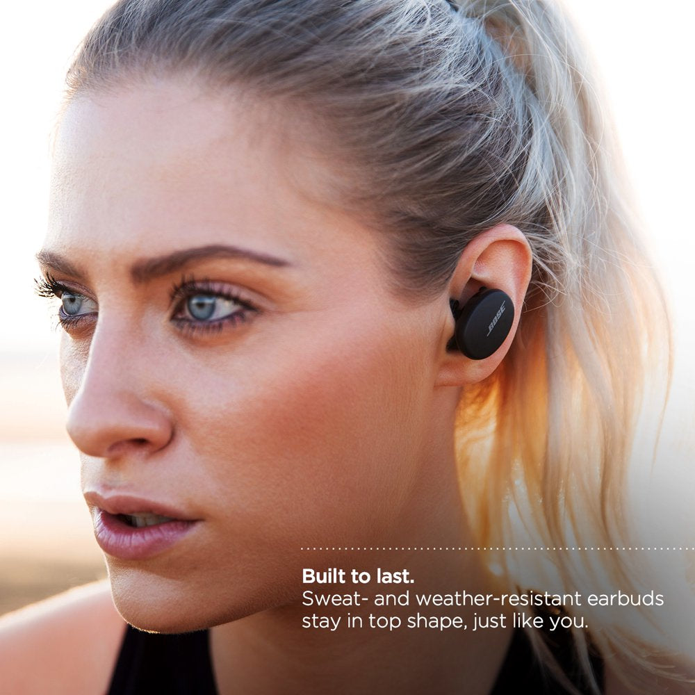 Sport Earbuds True Wireless Bluetooth Headphones, Black