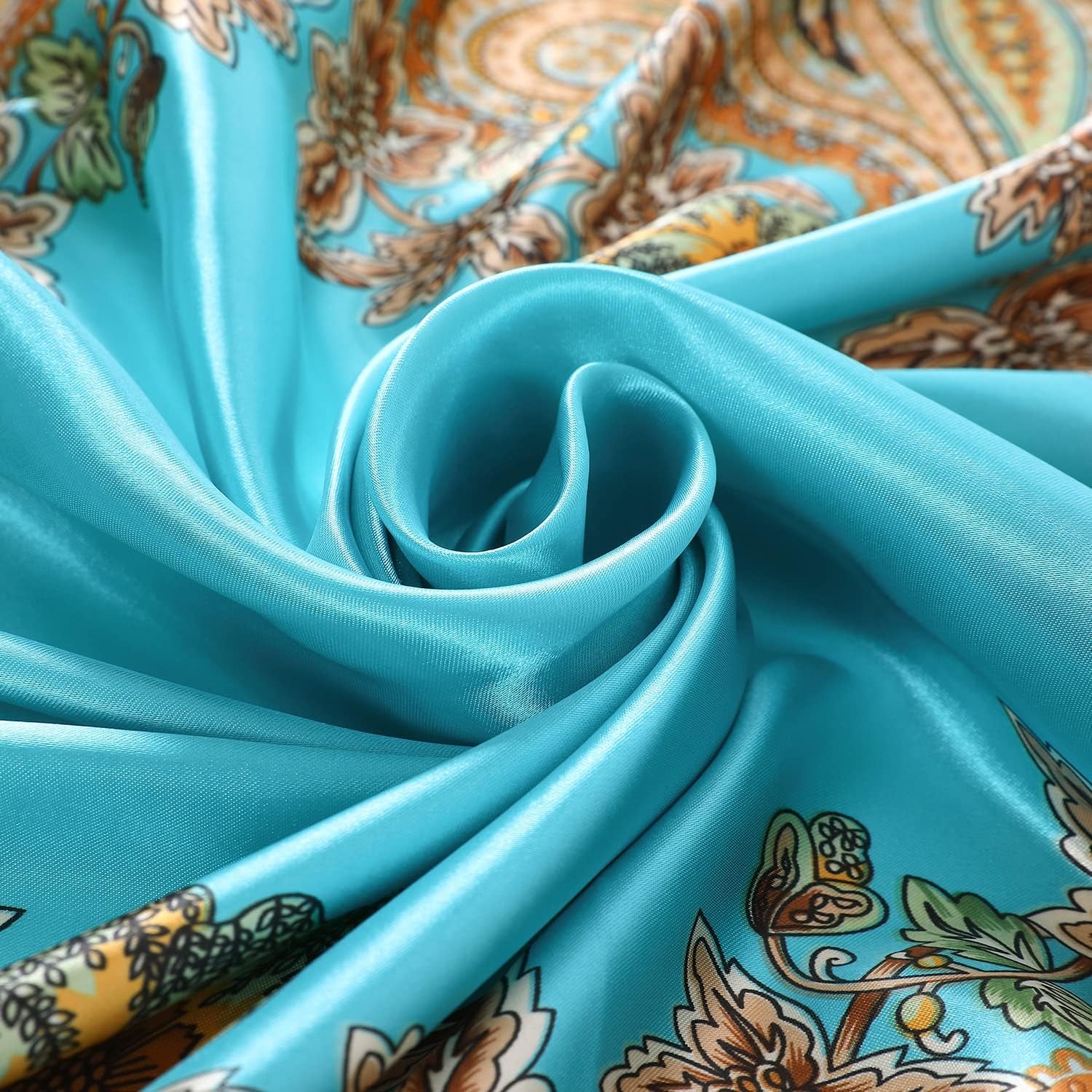Women'S 35" Satin Square Silk like Hair Scarves and Wraps-Square Silk Head Scarf for Wrapping Hair and Sleeping at Night…