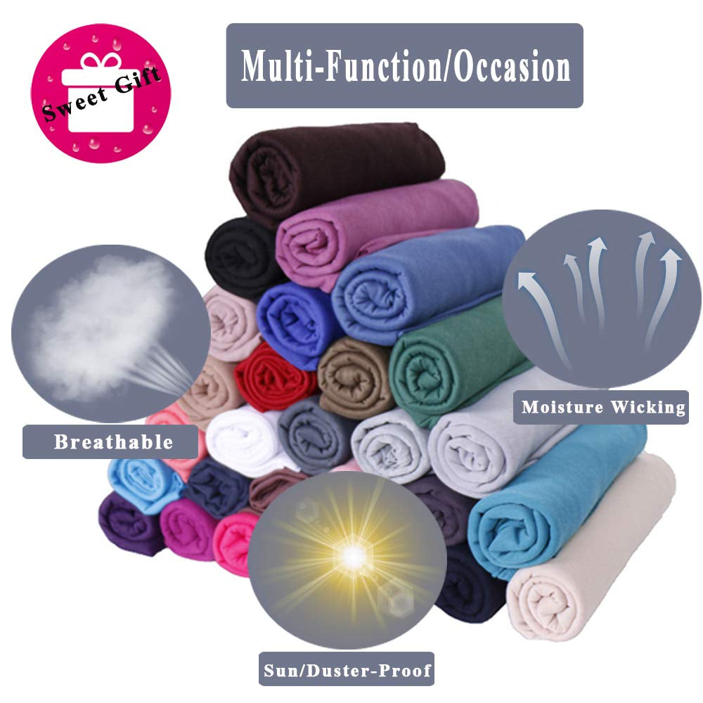 Head Wraps for Black Women Stretchy Head Scarf African Hair Wraps for Dreads Locs Natural Hair Turban Headwraps Jersey Tie Headbands(Purple and Light Purple)