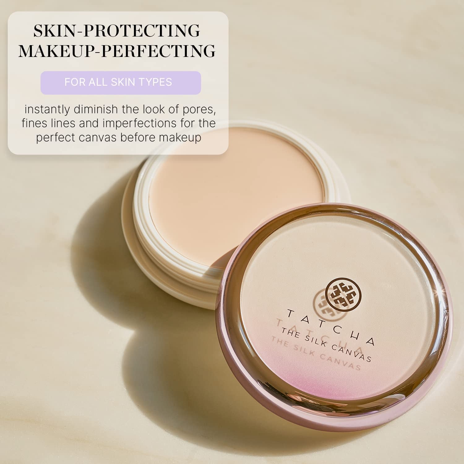 Tatcha the Silk Canvas | Velvety Makeup Perfecting Primer Helps Makeup Last Longer and Instantly Perfects Skin, 20 G | 0.7 Oz