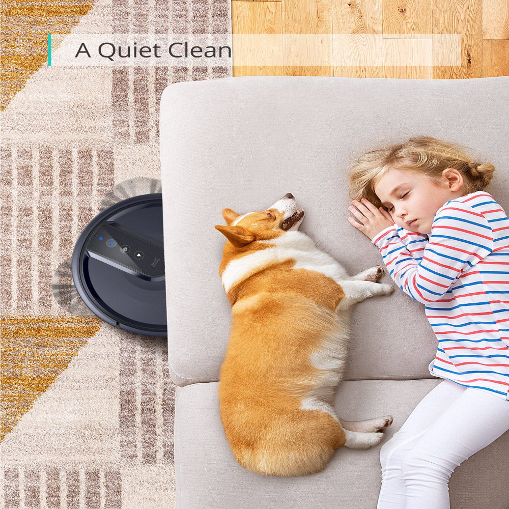 Eufy 25C Wi-Fi Connected Robot Vacuum, Great for Picking up Pet Hairs, Quiet, Slim