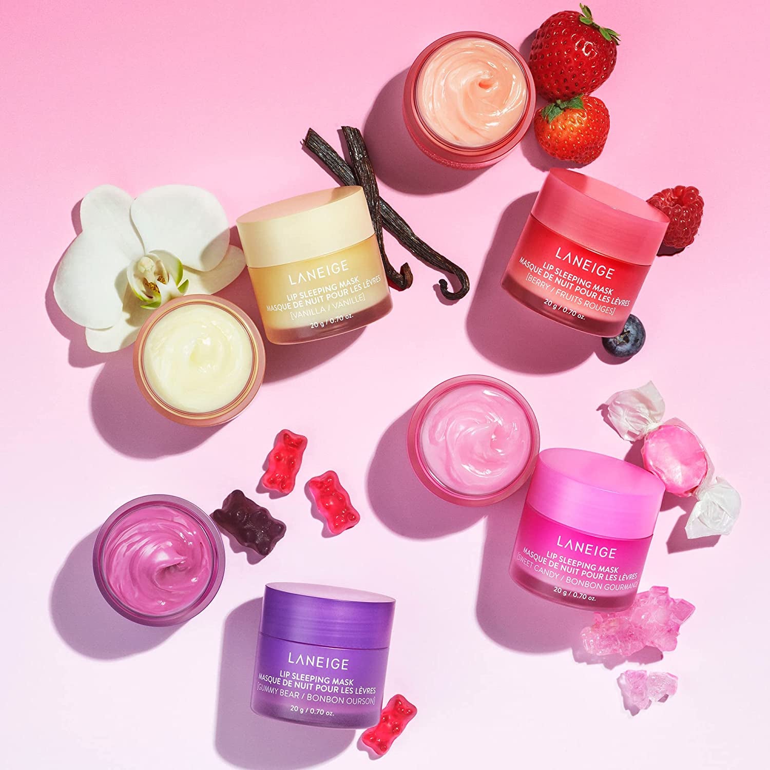 Lip Sleeping Mask: Nourish & Hydrate with Vitamin C, Antioxidants, 0.7 Oz.