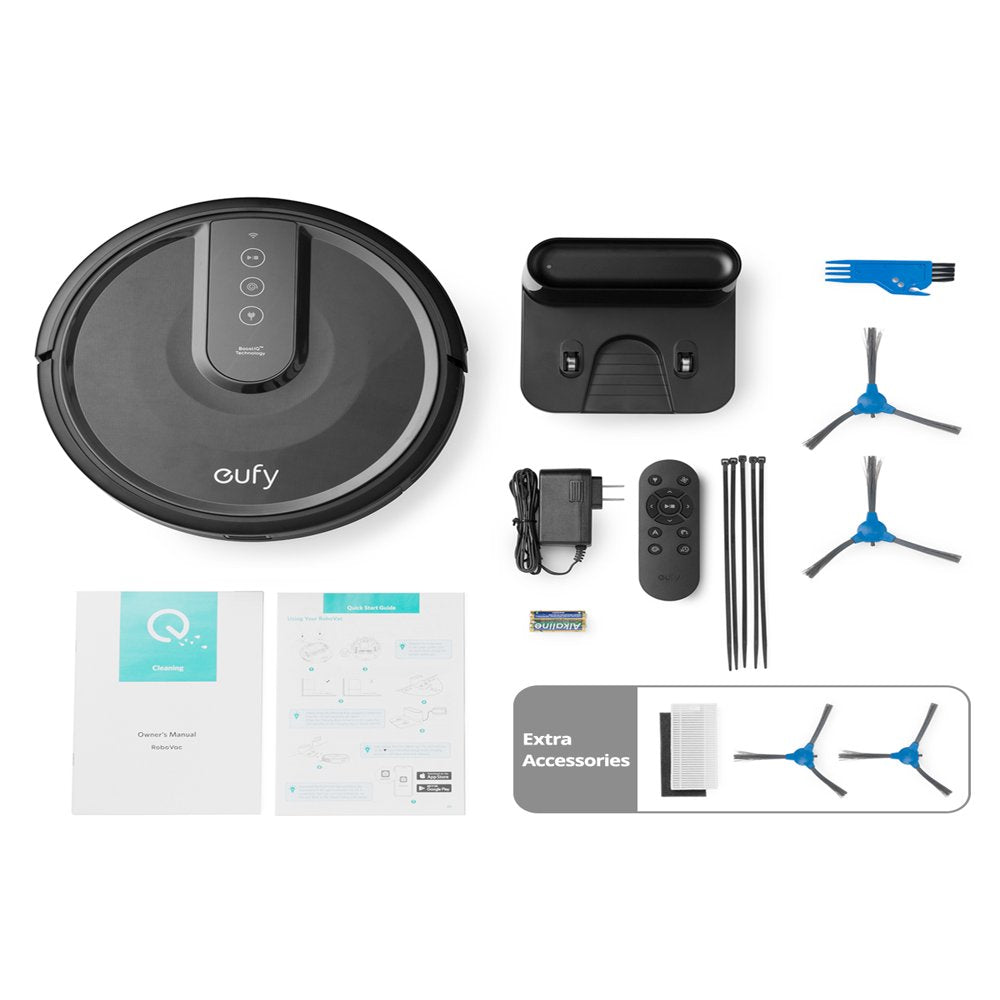 Eufy 25C Wi-Fi Connected Robot Vacuum, Great for Picking up Pet Hairs, Quiet, Slim
