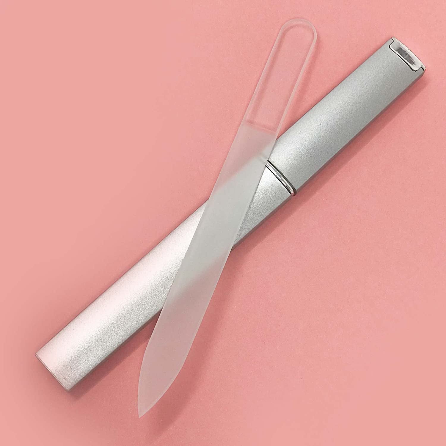 Glass Nail Files for Natural Nails by - Crystal Nail Filer Handcrafted in the Czech Republic