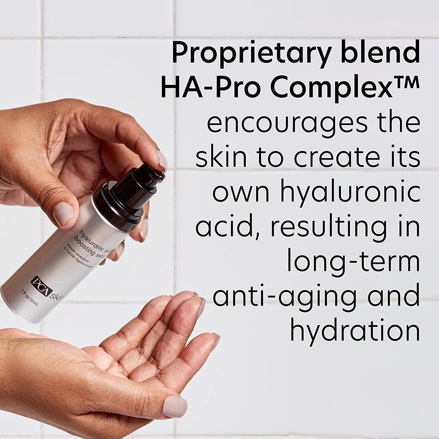 Hyaluronic Acid Boosting Face Serum, Hyaluronic Acid Serum for Face Made with Niacinamide and Ceramides, Helps Reduce Fine Lines and Wrinkles and Delivers 24-Hour Moisturization, 1 Oz Pump