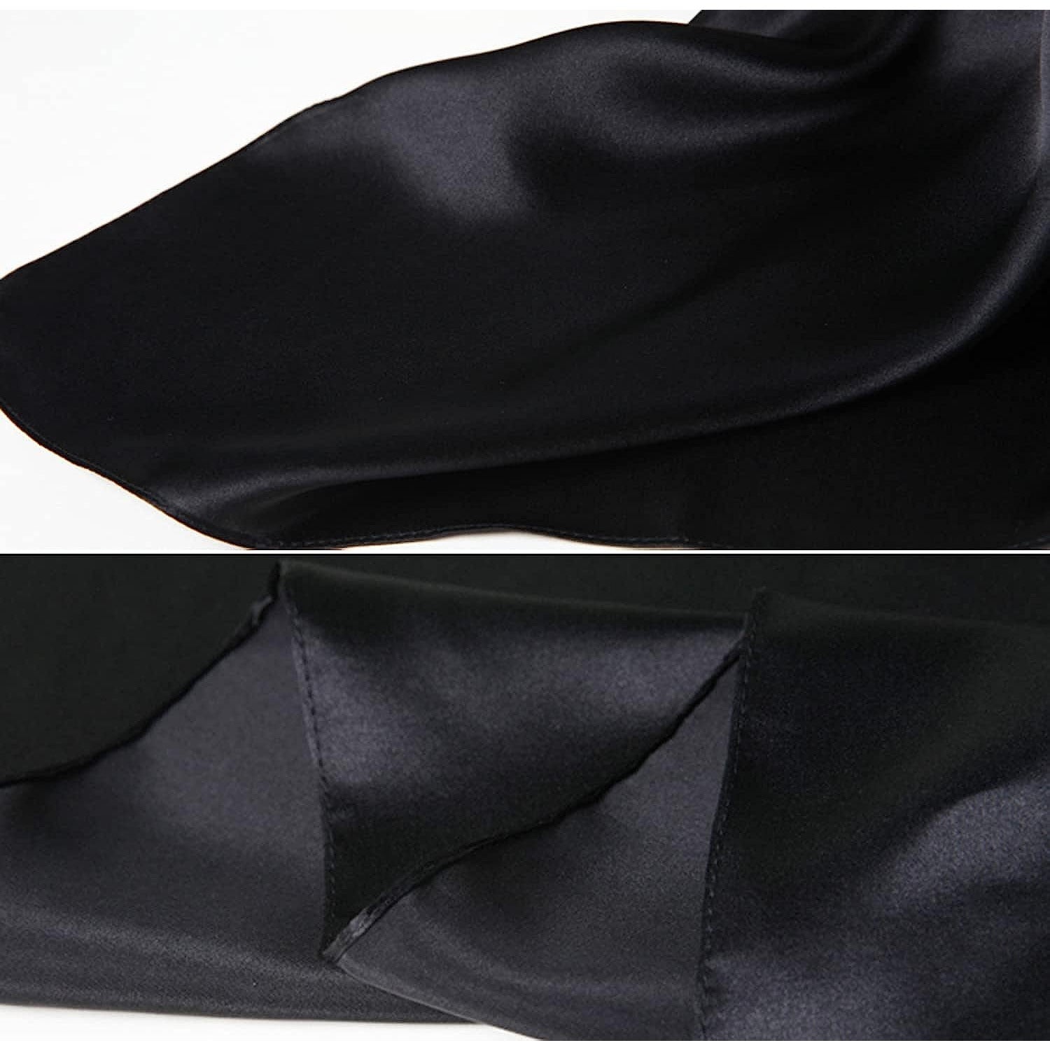 2 Pack 35" Satin Silk like Hair Scarf Bandana Light Head Wraps Neck Face Scarves Cover for Women
