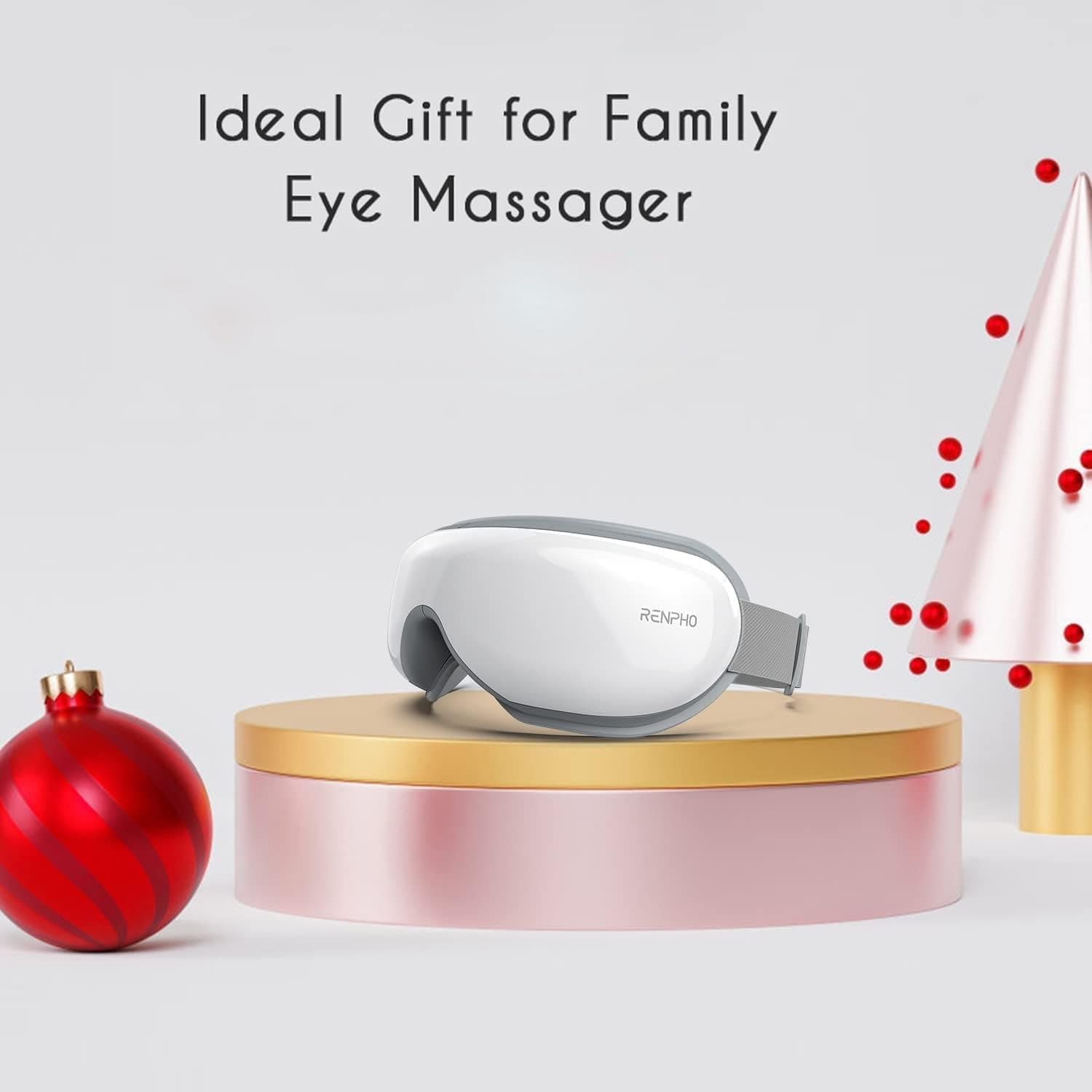 Eyeris 1 - Eye Massager with Heat, Heated Eye Mask with Bluetooth Music for Migraine, Eye Care Face Massager, Eye Machine for Relax Eye Strain Dark Circle Eye Bags Dry Eye, Gifts for Wife/Man