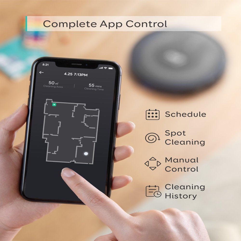 Eufy Robovac G30 Verge, Robot Vacuum with Home Mapping, 2000Pa Suction, Wi-Fi, Boundary Strips, for Carpets and Hard Floors