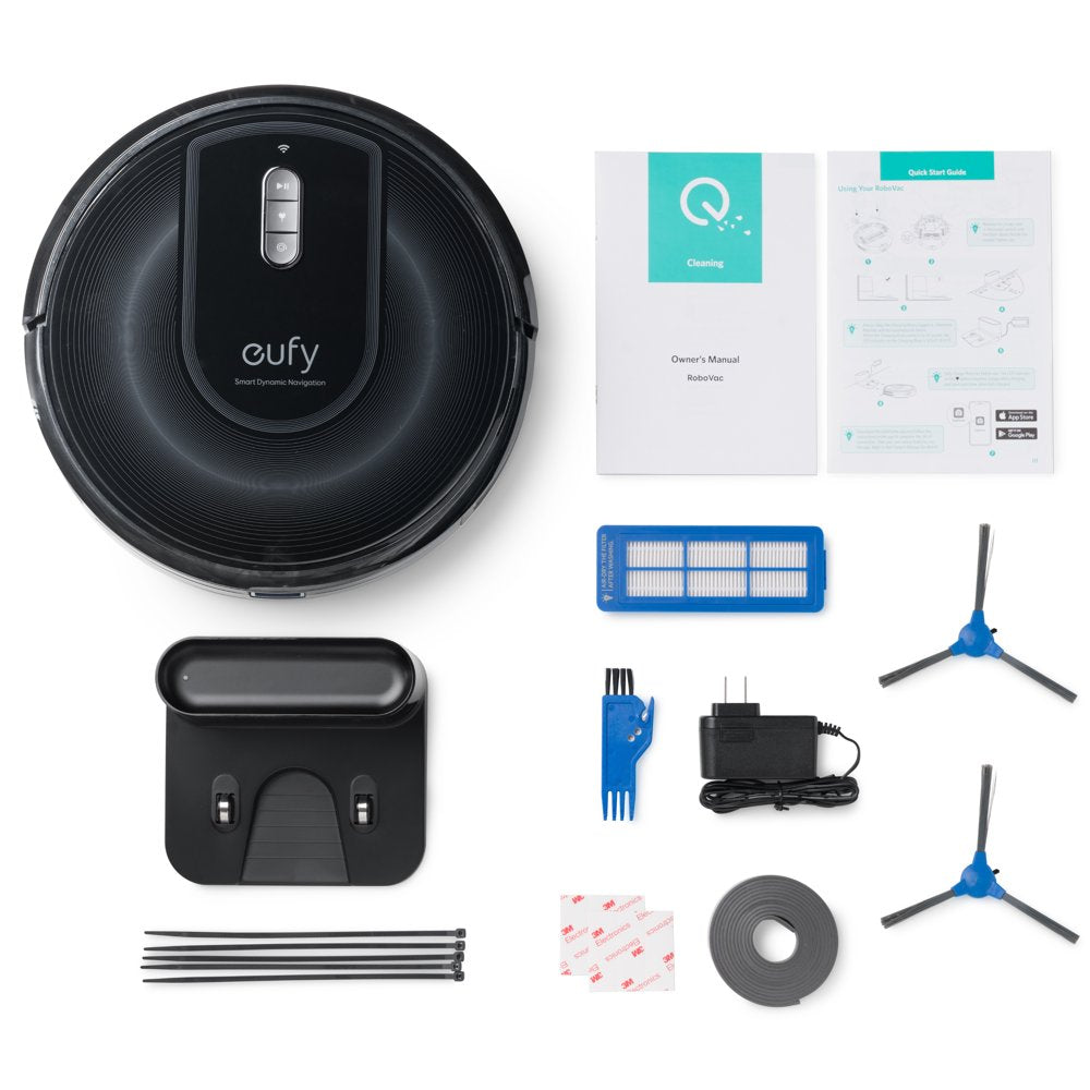 Eufy Robovac G30 Verge, Robot Vacuum with Home Mapping, 2000Pa Suction, Wi-Fi, Boundary Strips, for Carpets and Hard Floors