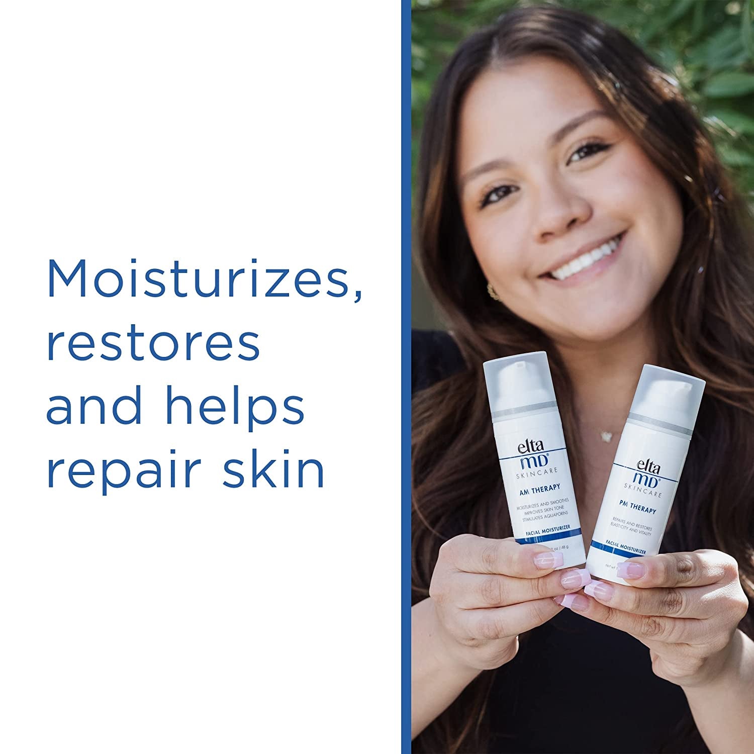 PM Therapy Facial Moisturizer Lotion, Night Moisturizer for Face, Restores Skin Elasticity and Moisturizes and Repairs Skin Overnight, Safe for Sensitive Skin, Oil Free Formula, 1.7 Oz Pump