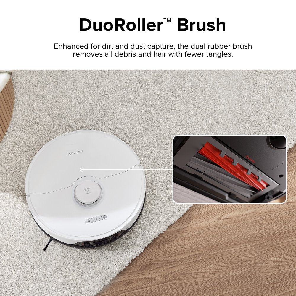 ® S8-WHT Robot Vacuum Cleaner and Sonic Mopping with Duoroller™ Brush, 6000 Pa, and Obstacle Avoidance