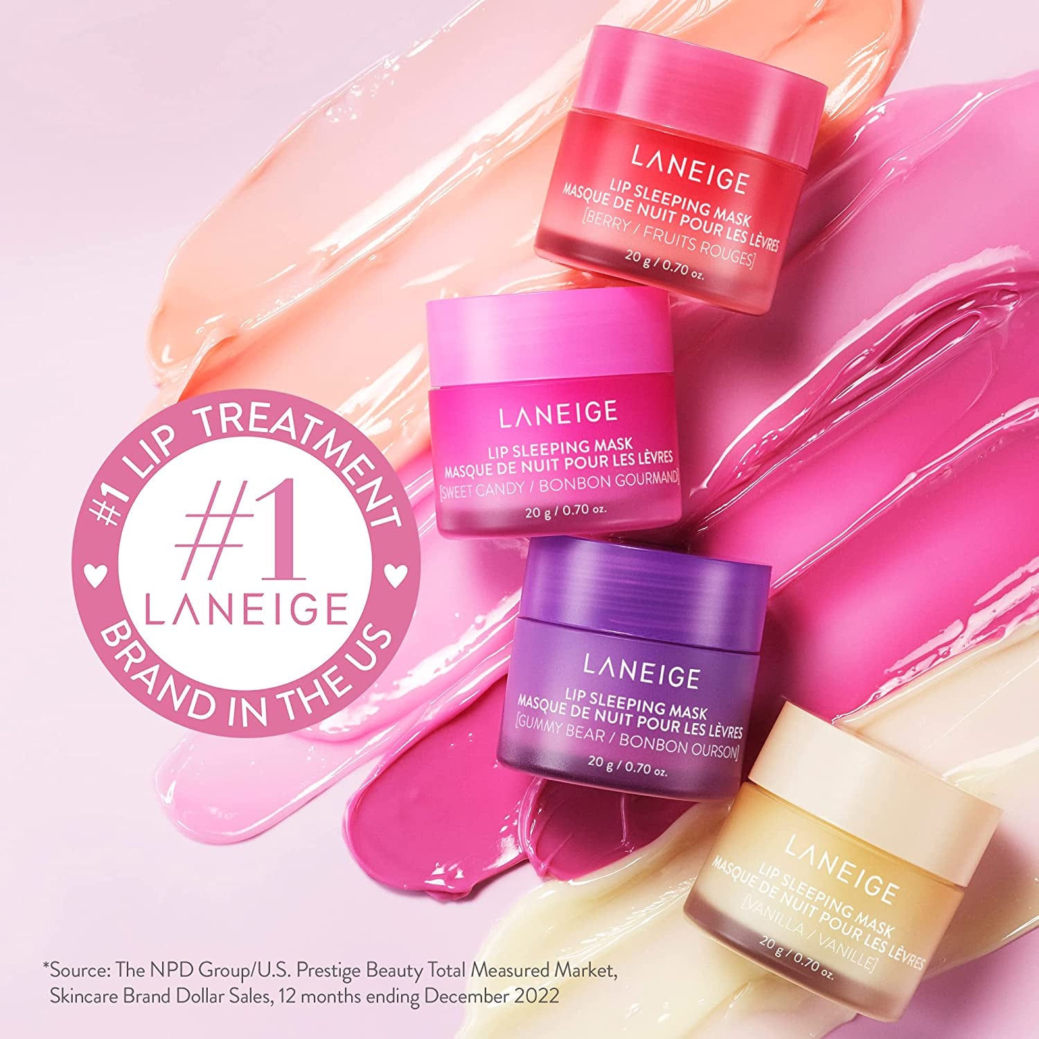 Lip Sleeping Mask: Nourish & Hydrate with Vitamin C, Antioxidants, 0.7 Oz.