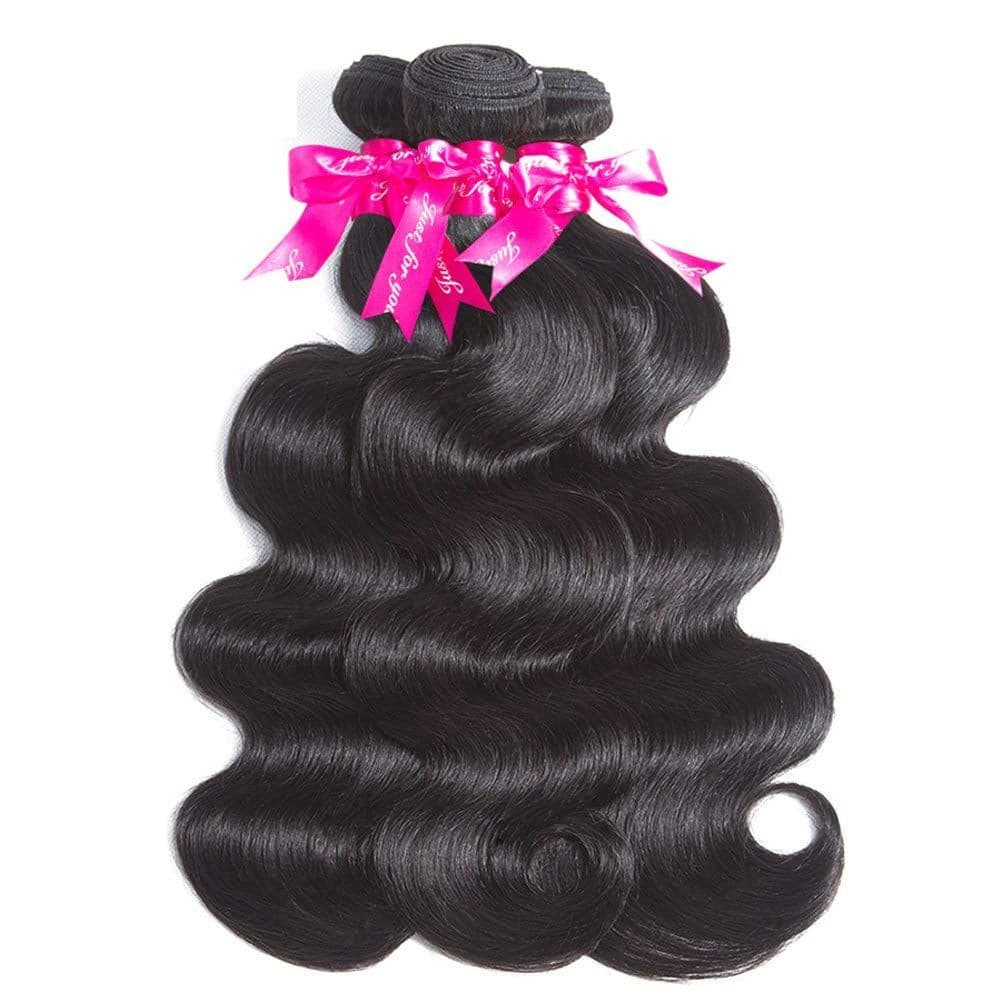 Body Wave Human Hair 3 Bundles Double Weft 10A Brazilian Hair Bundles (18/20/22 Inch, 3 Bundles)