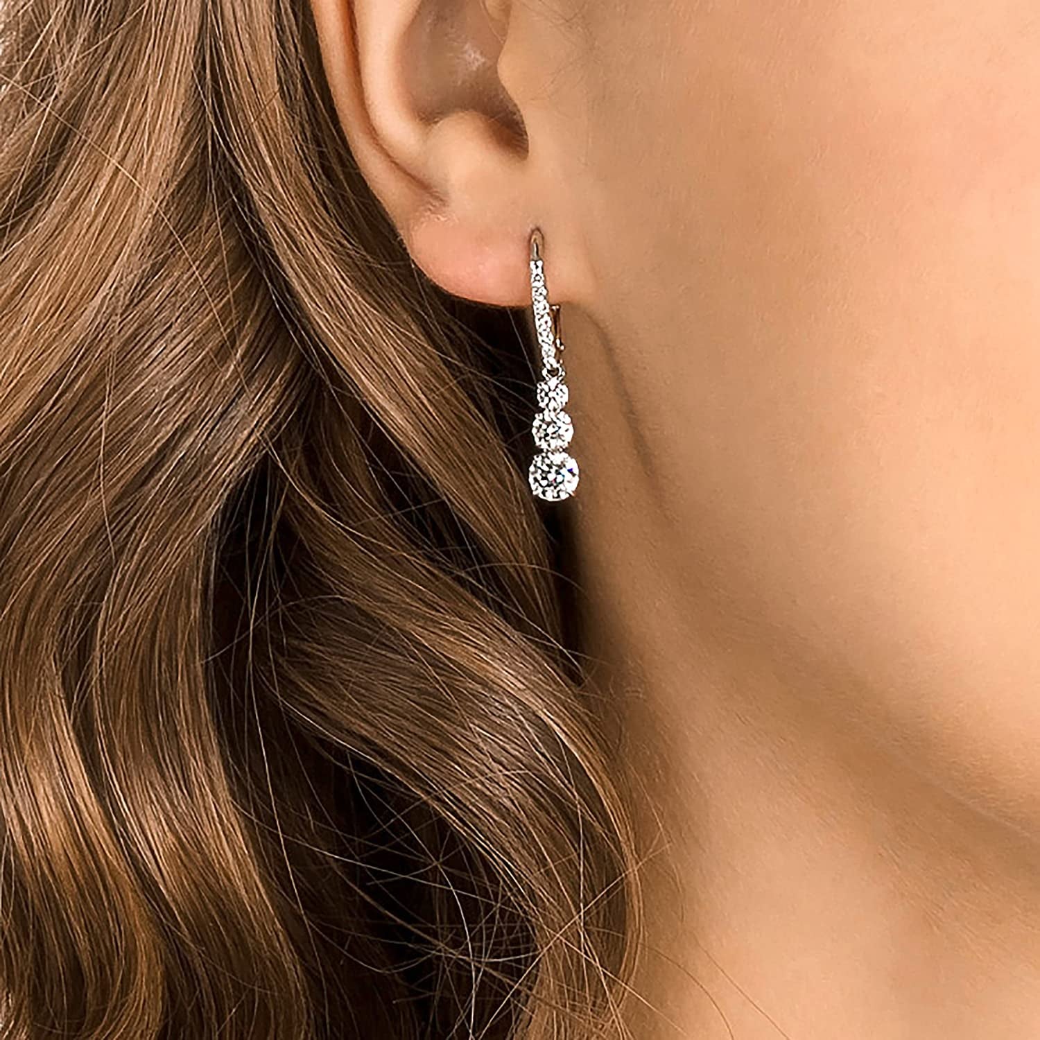 Attract Trilogy Crystal Necklace and Earrings Jewelry Collection