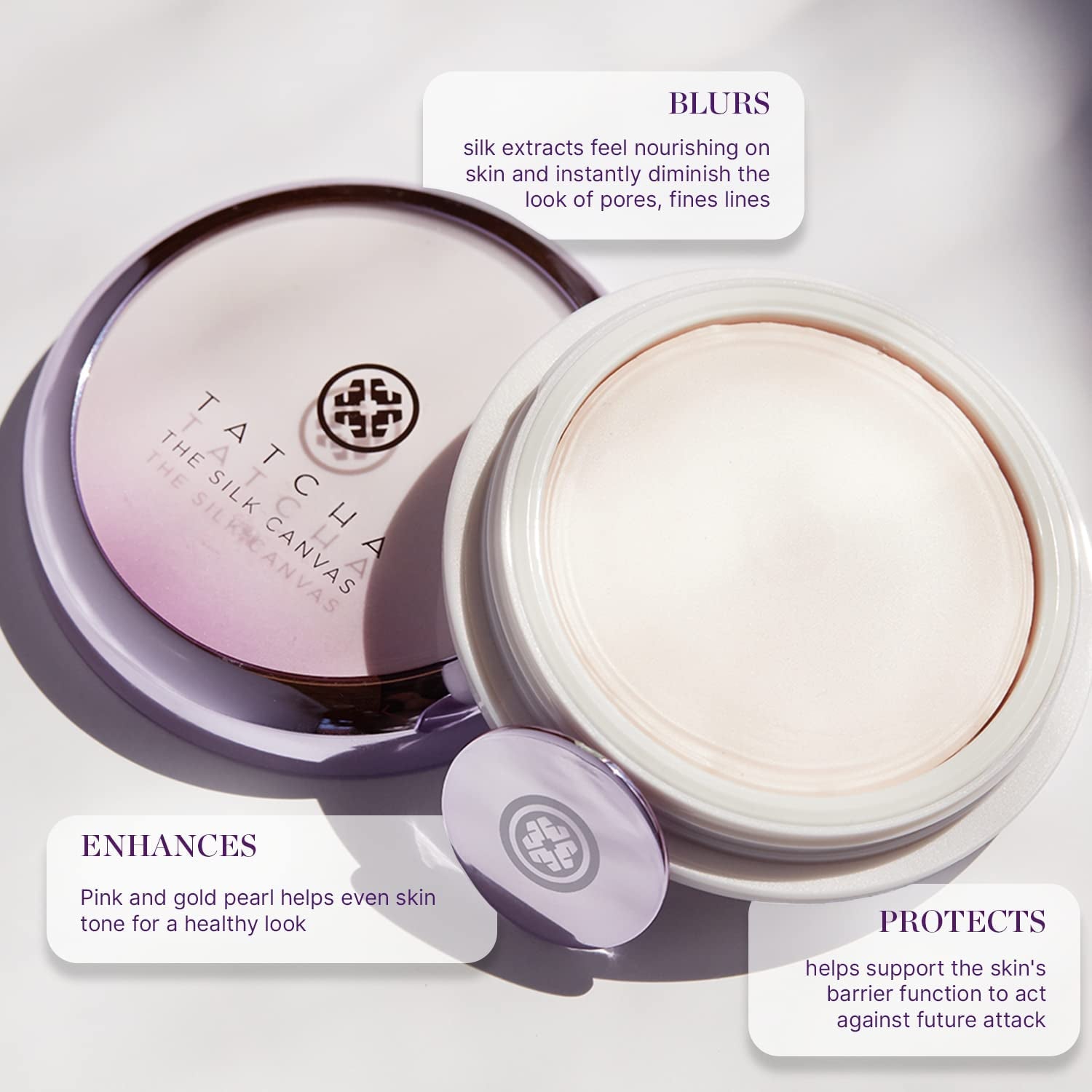 Tatcha the Silk Canvas | Velvety Makeup Perfecting Primer Helps Makeup Last Longer and Instantly Perfects Skin, 20 G | 0.7 Oz