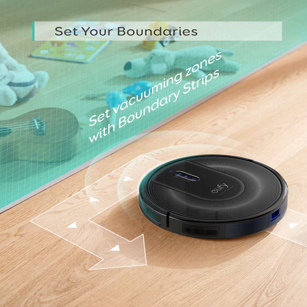 Eufy Robovac G30 Verge, Robot Vacuum with Home Mapping, 2000Pa Suction, Wi-Fi, Boundary Strips, for Carpets and Hard Floors