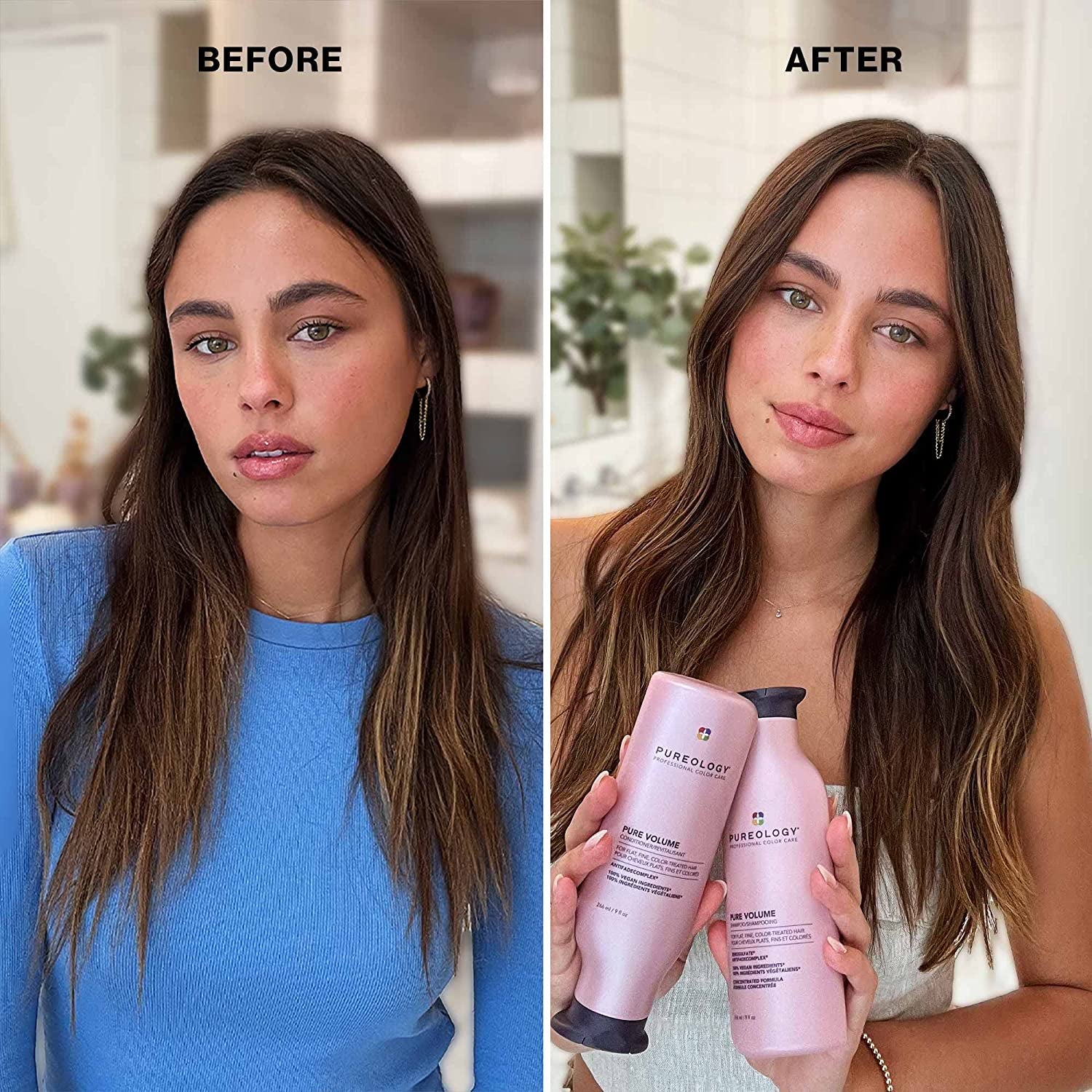Pure Volume Conditioner | for Flat, Fine, Color-Treated Hair | Restores Volume & Movement | Sulfate-Free | Vegan