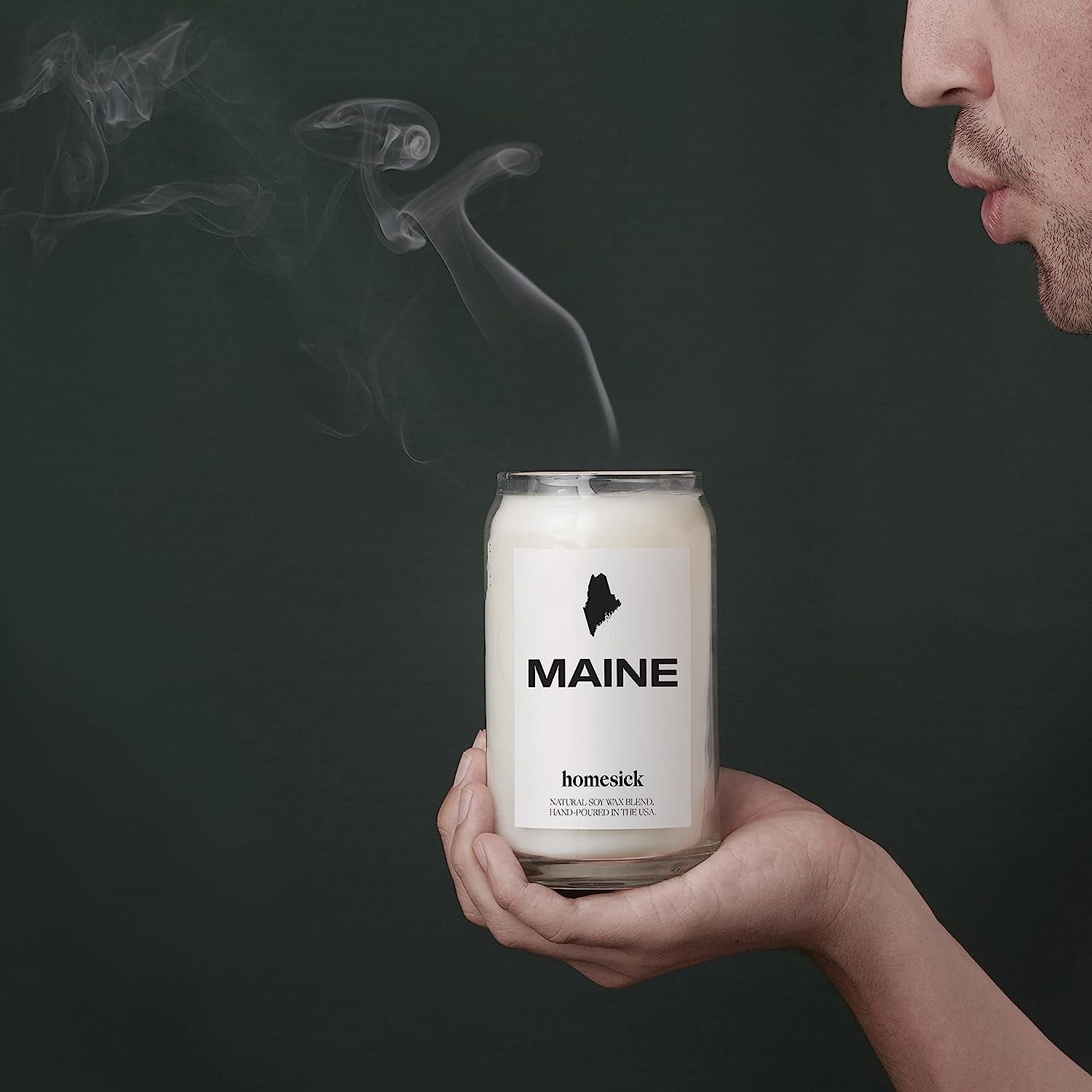 Premium Scented Candle, Maine - Scents of Lavender, Sandalwood, Patchouli, 13.75 Oz, 60-80 Hour Burn, Natural Soy Blend Candle Home Decor, Relaxing Aromatherapy Candle