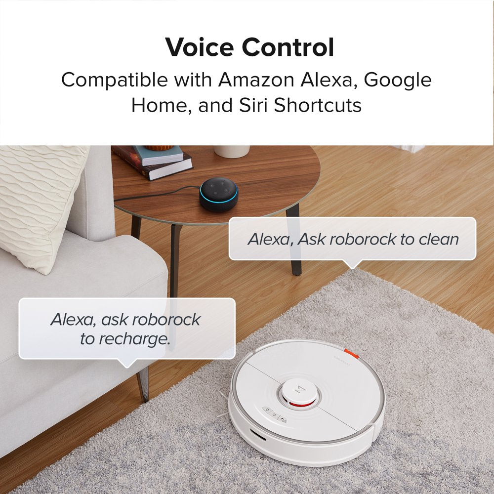 ® S7-WHT Robot Vacuum Cleaner with Sonic Mopping, Strong 2500PA Suction