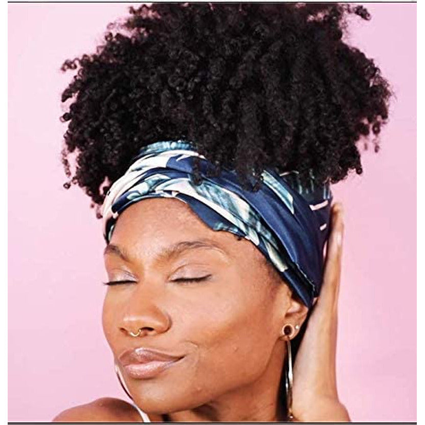 Charmeuse Satin Prefolded Head Scarf, Double Layered Satin Bandana for Women, Large, St. Maarten Luxstretch
