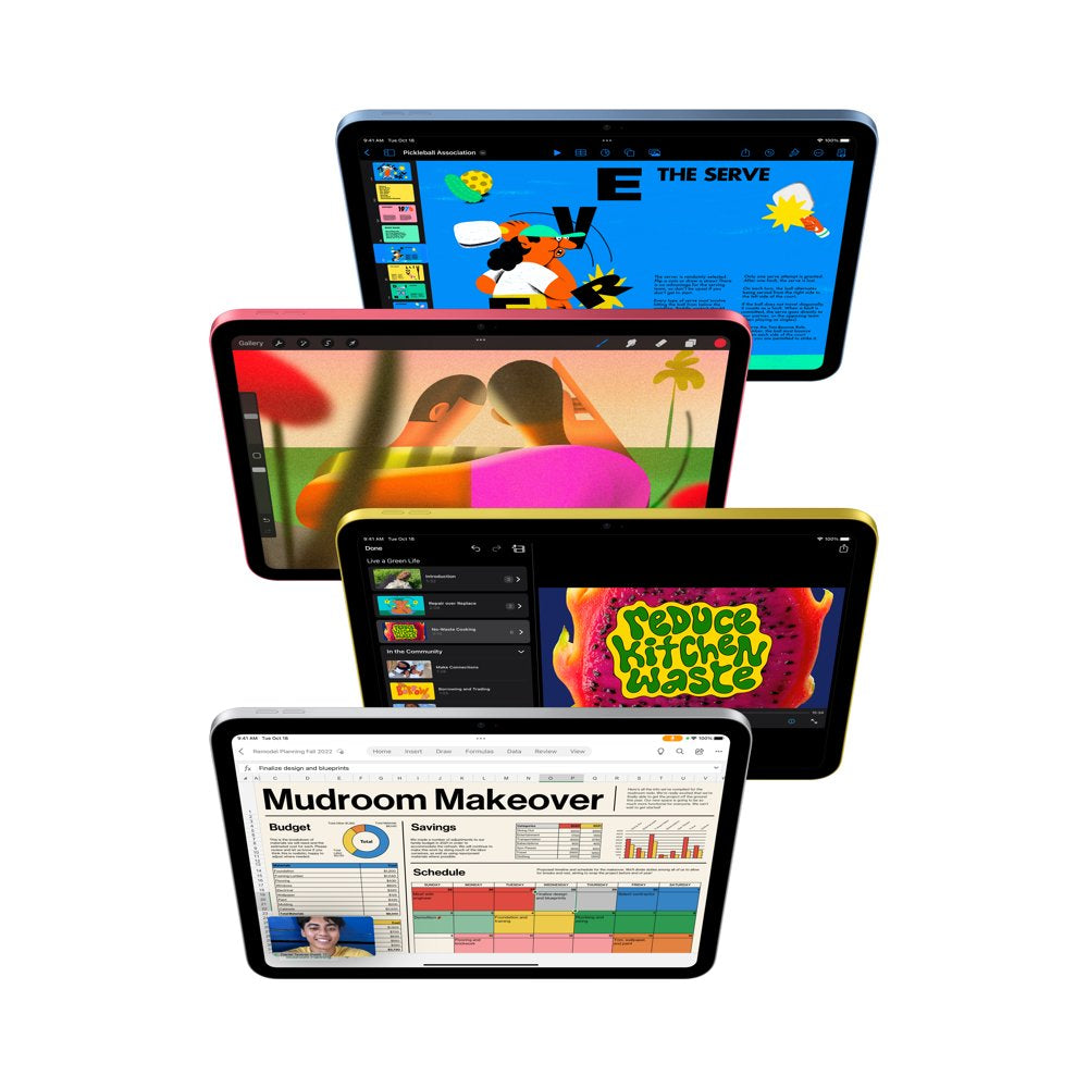 2022 10.9-Inch Ipad Wi-Fi + Cellular 64GB - Blue (10Th Generation)