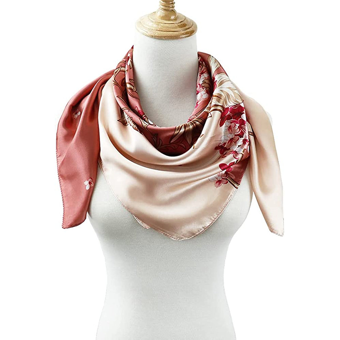 Women'S 35" Satin Square Silk like Hair Scarves and Wraps Headscarf for Sleeping