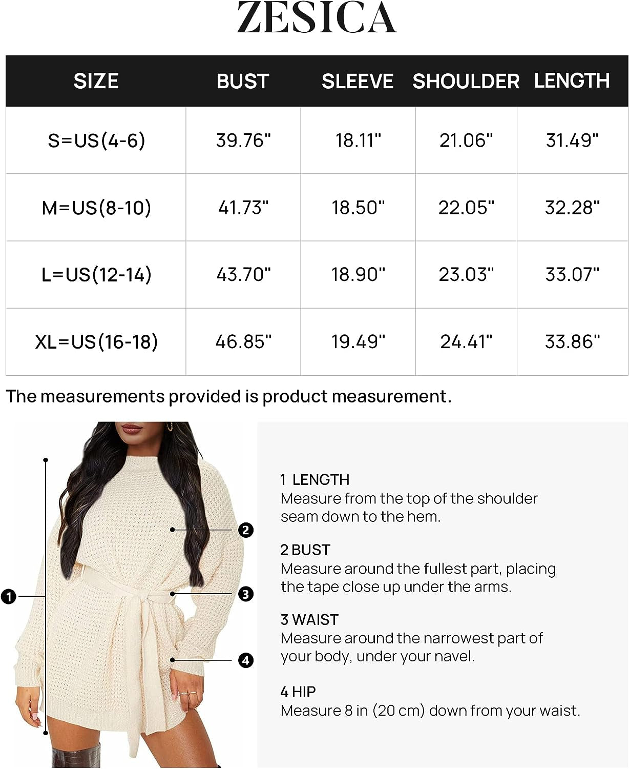 Women'S 2023 Fall Long Sleeve Solid Color Waffle Knitted Tie Wasit Tunic Pullover Sweater Dress