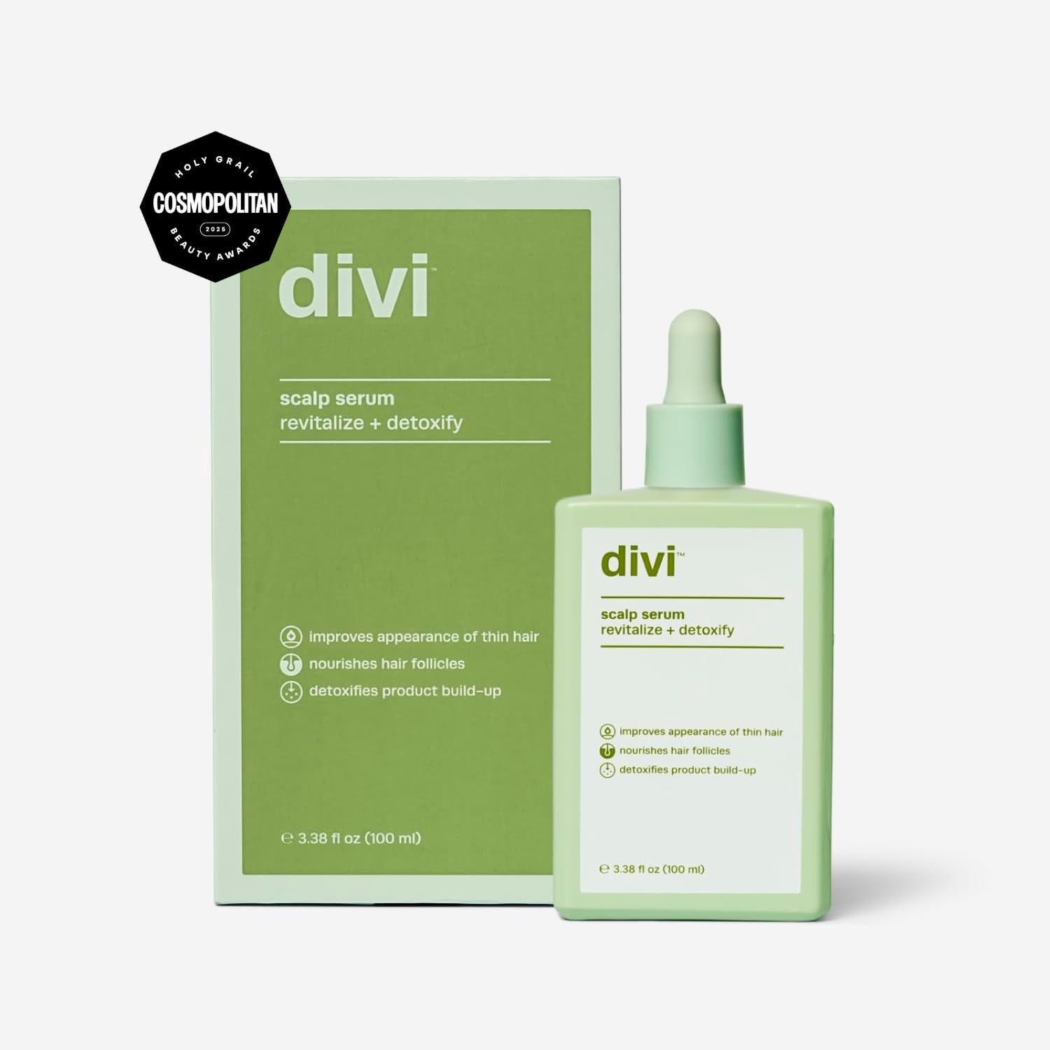 Scalp Serum for Thinning Hair - Clinically Tested Nourishing Formula with Amino Acids, Caffeine, and Rosemary Oil for Enhanced Scalp Health and Fuller Hair Appearance, Reduces Oil and Product Buildup