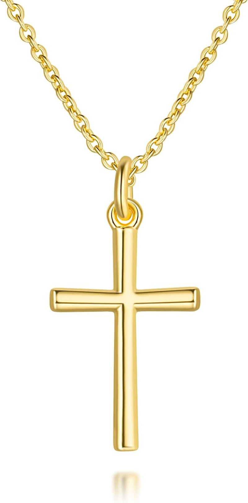14K Gold Cross Necklaces for Women Gold Cross Chain Minimalist Cross Pendant Small Cross Necklace for Women Cross Jewelry