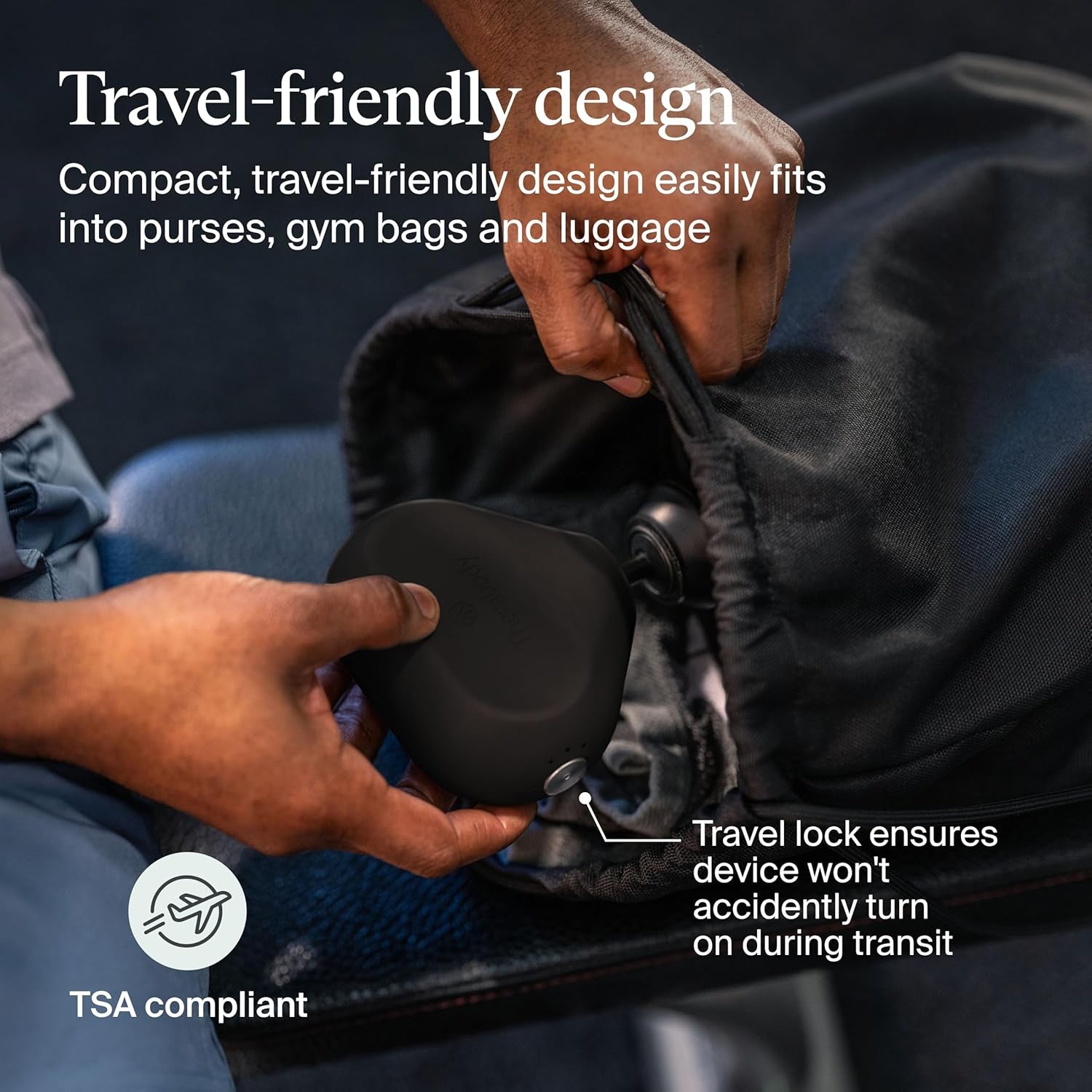 Therabody Mini (3rd Generation) - Ultra Portable Percussive Massage Device for Travel Recovery and Daily Muscle Relief