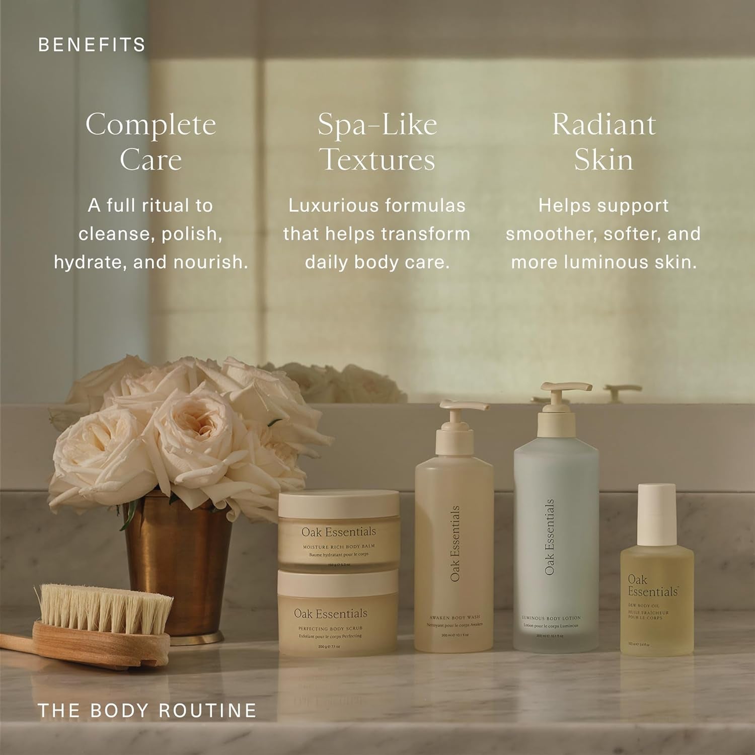 5-Step Oak Essentials The Body Routine Set with Blue Tansy for Complete Hydration and Radiant Skin