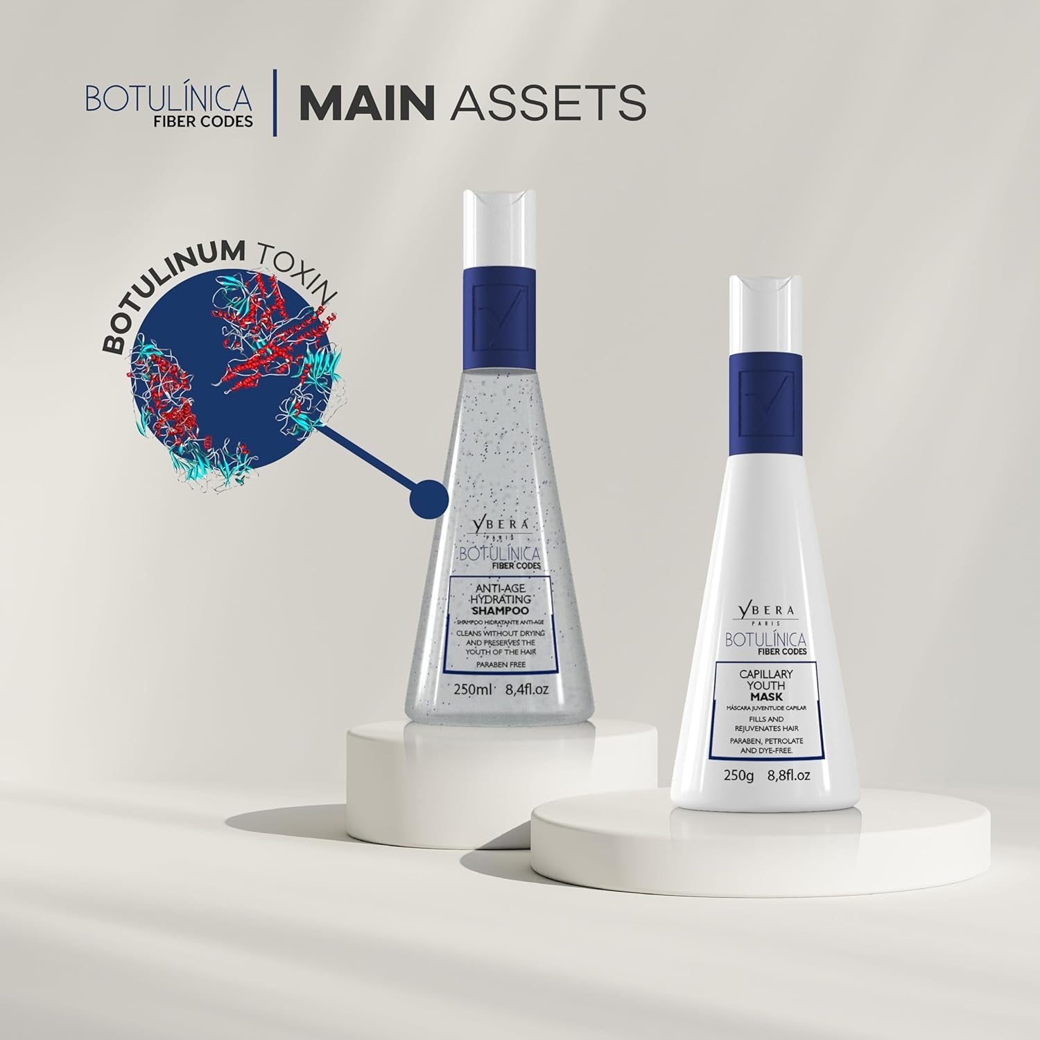 Botulinum Capillary Home Care Duo Shampoo 8.4 Oz & Force Mask 8.8 Oz | Removes Volume & Rough Ends | Stimulates Keratin Production | Grape Scent | All Hair Types