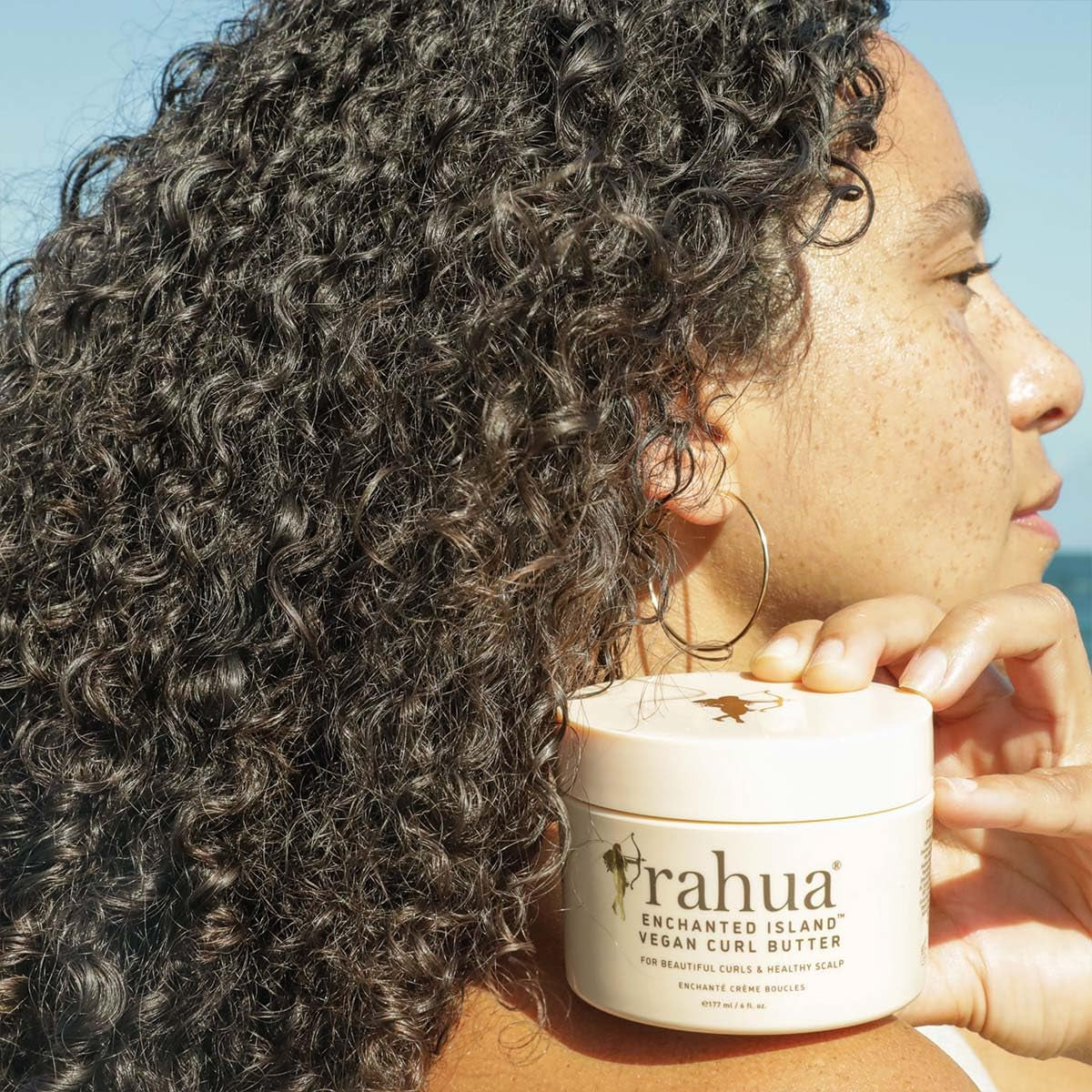 Enchanted Island Vegan Curl Cream Butter 6 Fl Oz Curly Hair Products for Scalp Care & Hair Care, Leave in Styling Cream for Frizz Control, Nourishing Naturally Infused, Plant Powered Ingredients