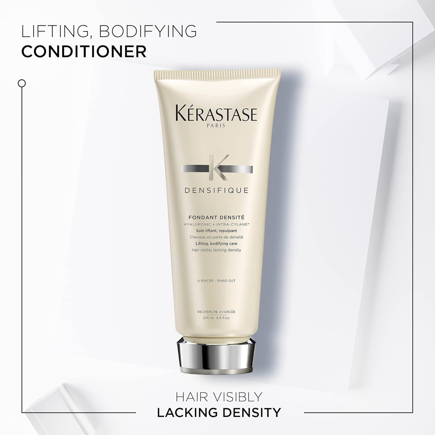 Kerastase Densifique Densité Shampoo & Conditioner Set for Fine, Thin and Thinning Hair - Thickens, Strengthens, Removes Build-Up and Adds Shine with Hyaluronic Acid